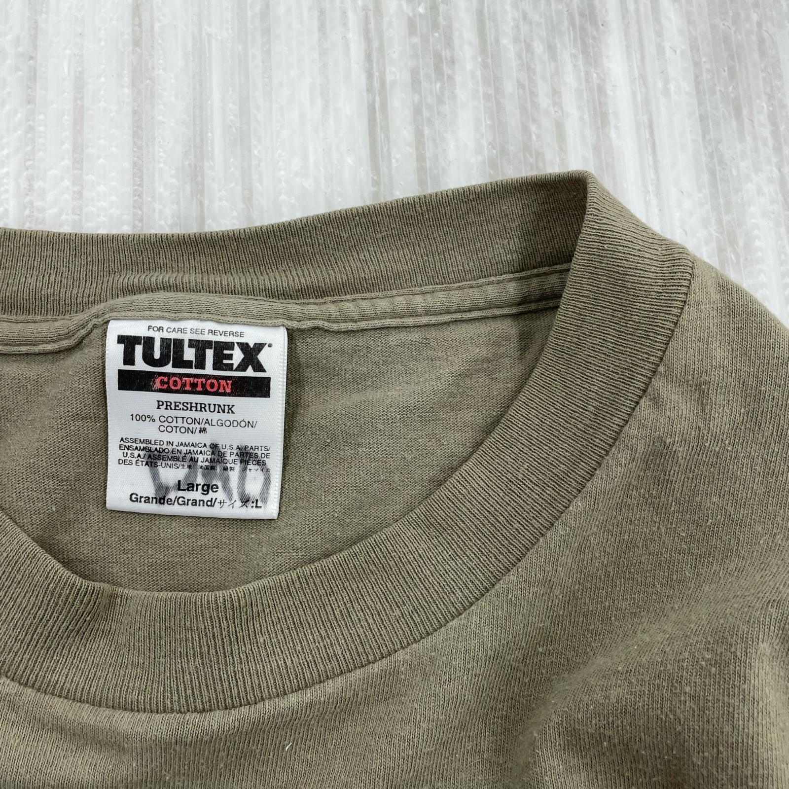 半袖Ｔシャツ 00s PLASTIK HOOKUPS (L) カーキ L カーキ