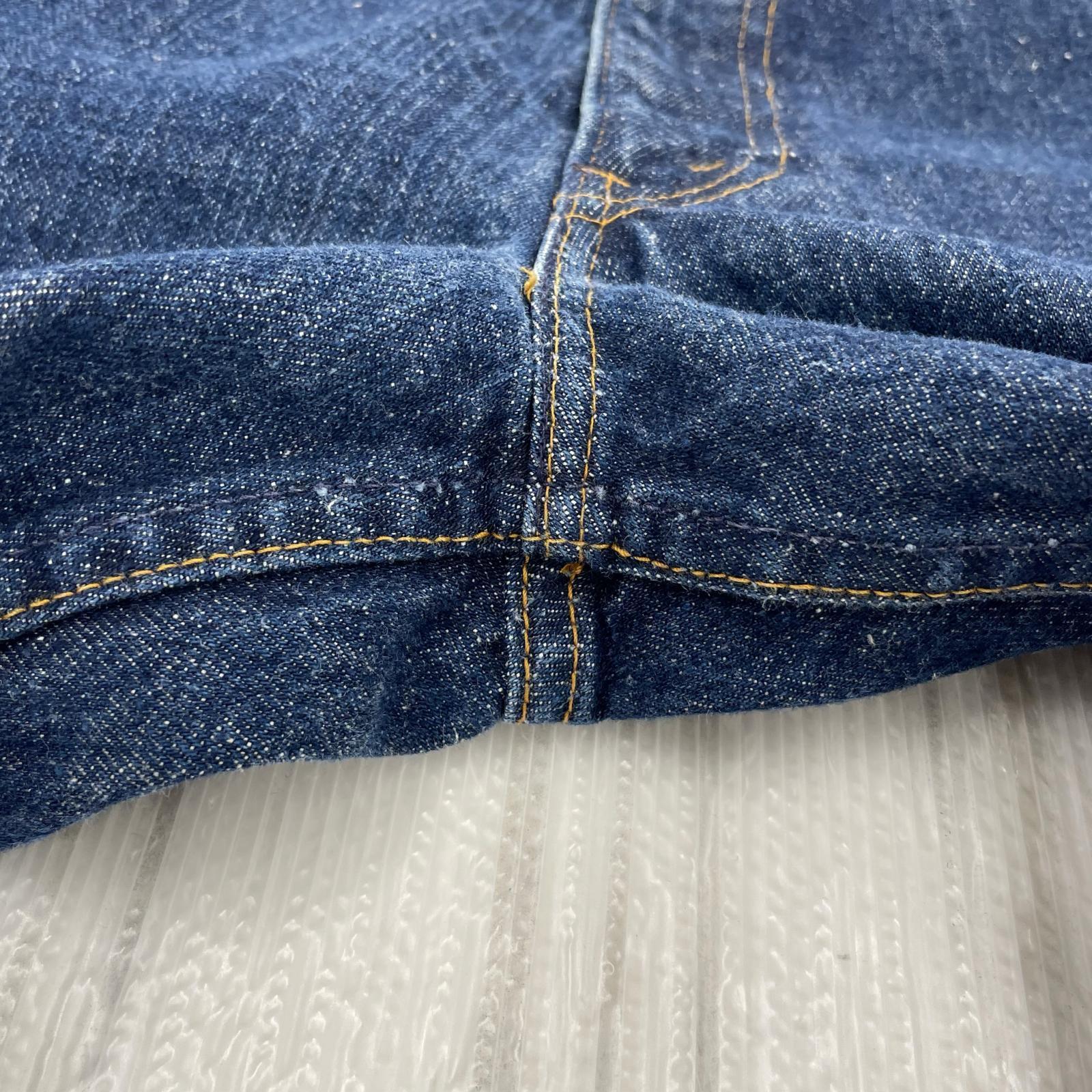 デニムパンツ 70's頃 646 フレアパンツ ボタン裏10 ブルー