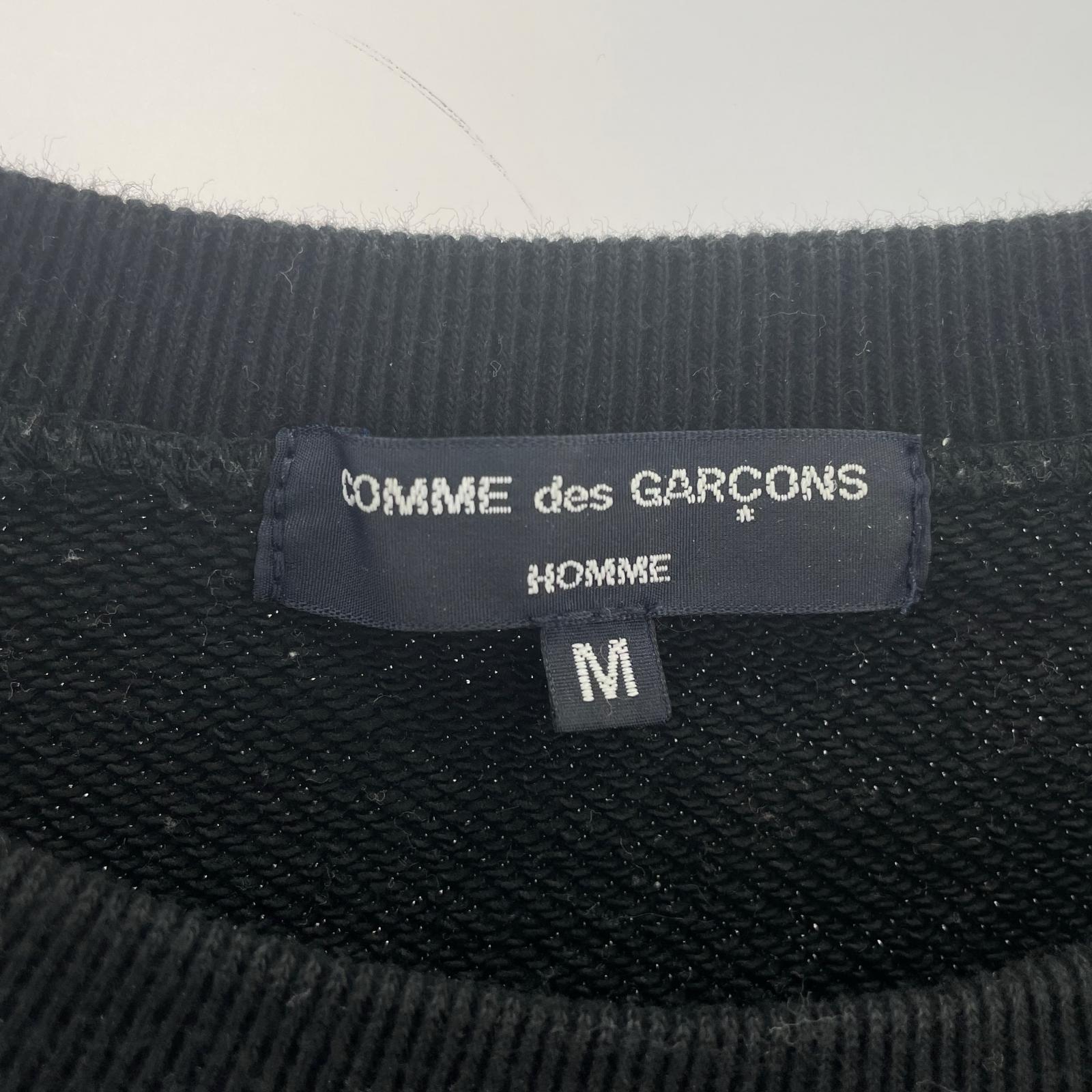 スウェット HOMME 22AW サイドジップ　スウェット　黒　M M ブラック