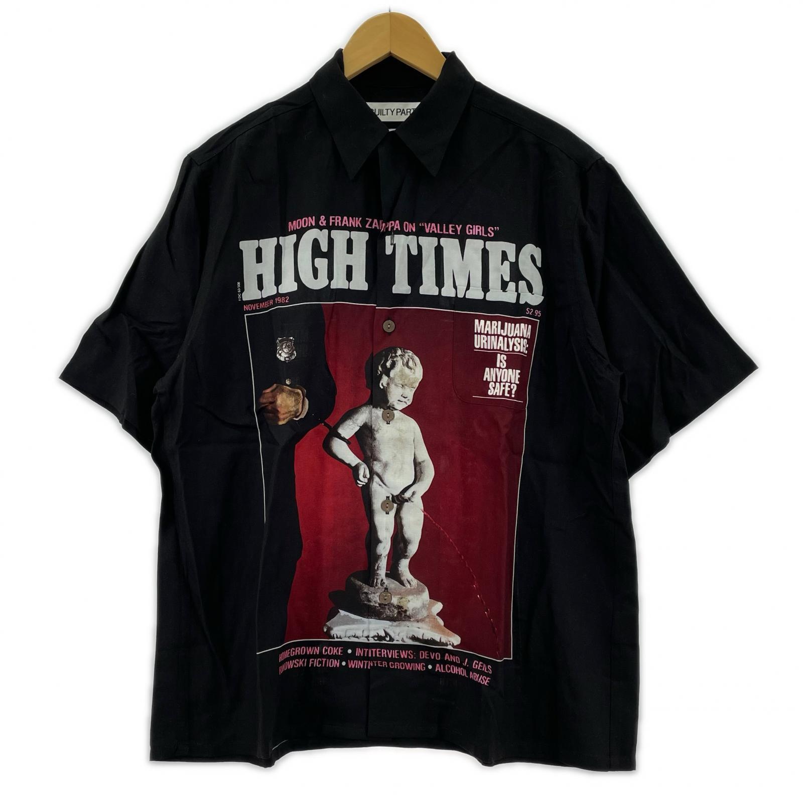 長袖シャツ WACKO MARIA　24SS HIGH TIMES 半袖シャツ　S S ブラック