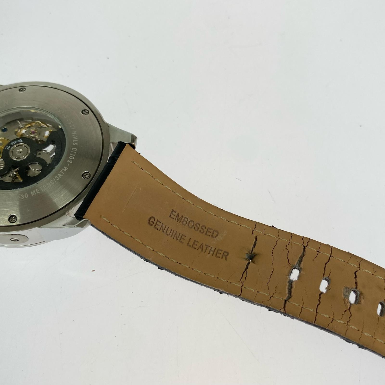 腕時計 スケルトン自動巻腕時計 AR-4629-30 ブラック