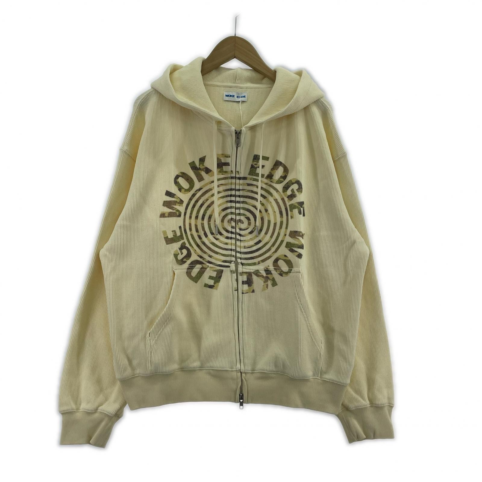 パーカー woke edge thermal zip hoodie L L