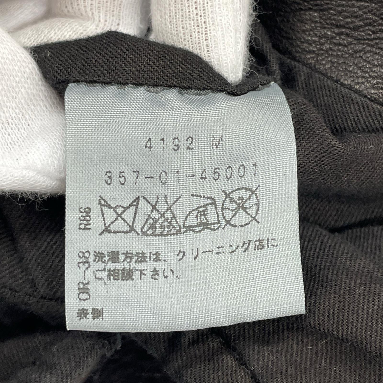 ライダースジャケット ラムレザーライダース 1 ブラック