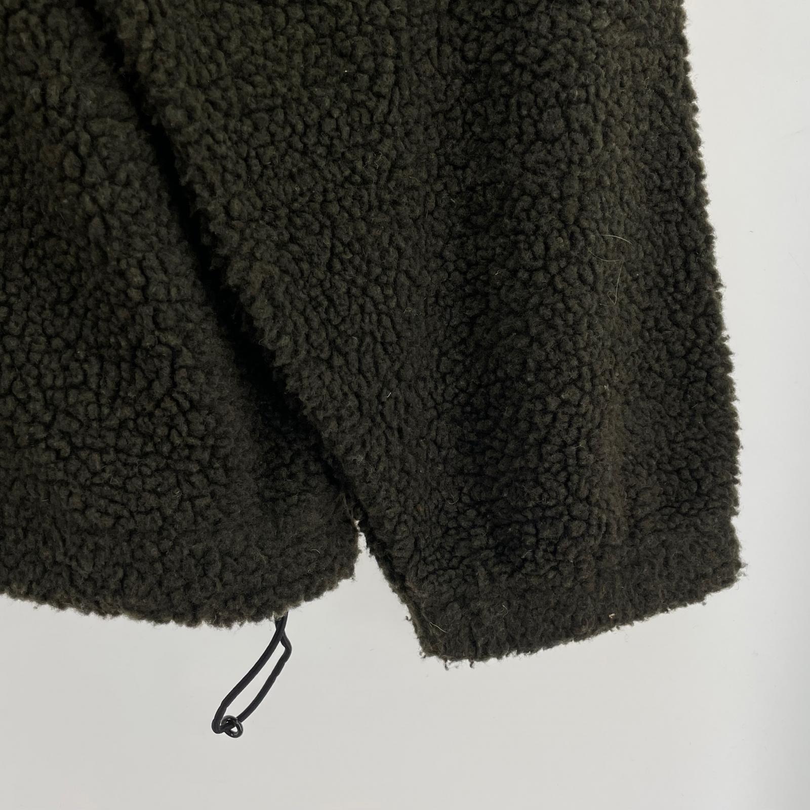 ジャケット ZIP UP BOA FLEECE JACKET L カーキ