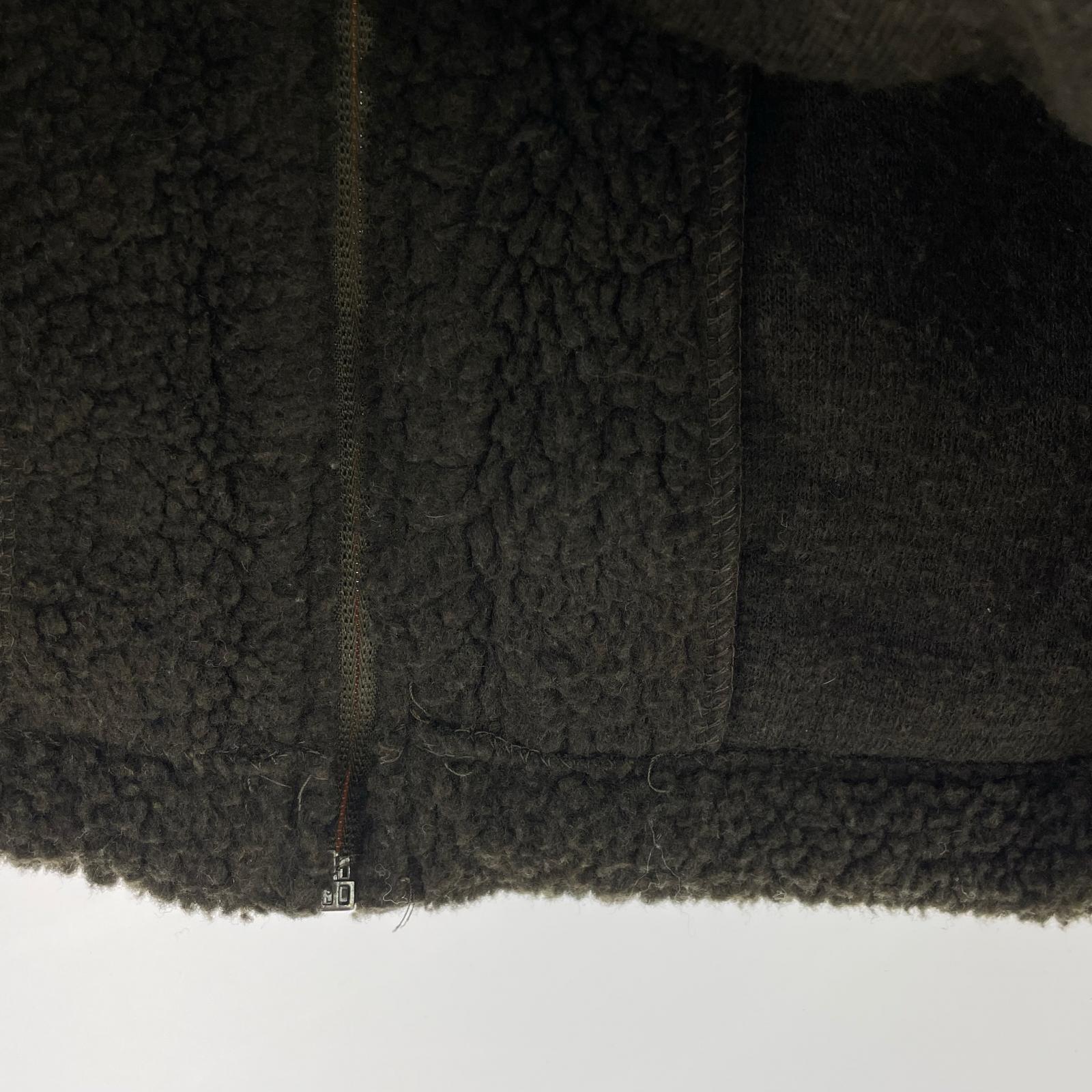 ジャケット ZIP UP BOA FLEECE JACKET L カーキ