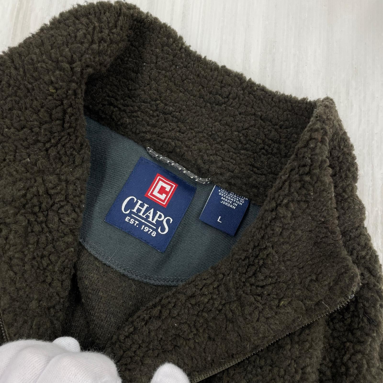 ジャケット ZIP UP BOA FLEECE JACKET L カーキ
