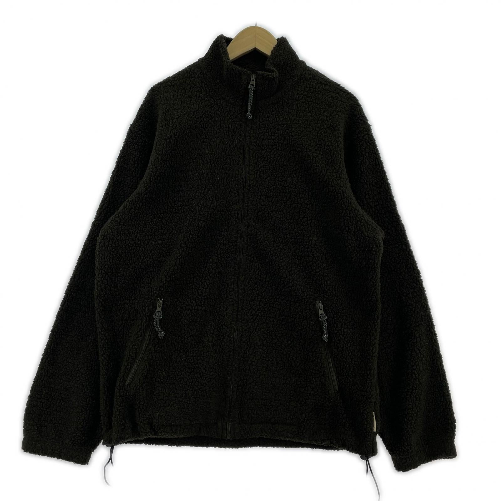 ジャケット ZIP UP BOA FLEECE JACKET L カーキ