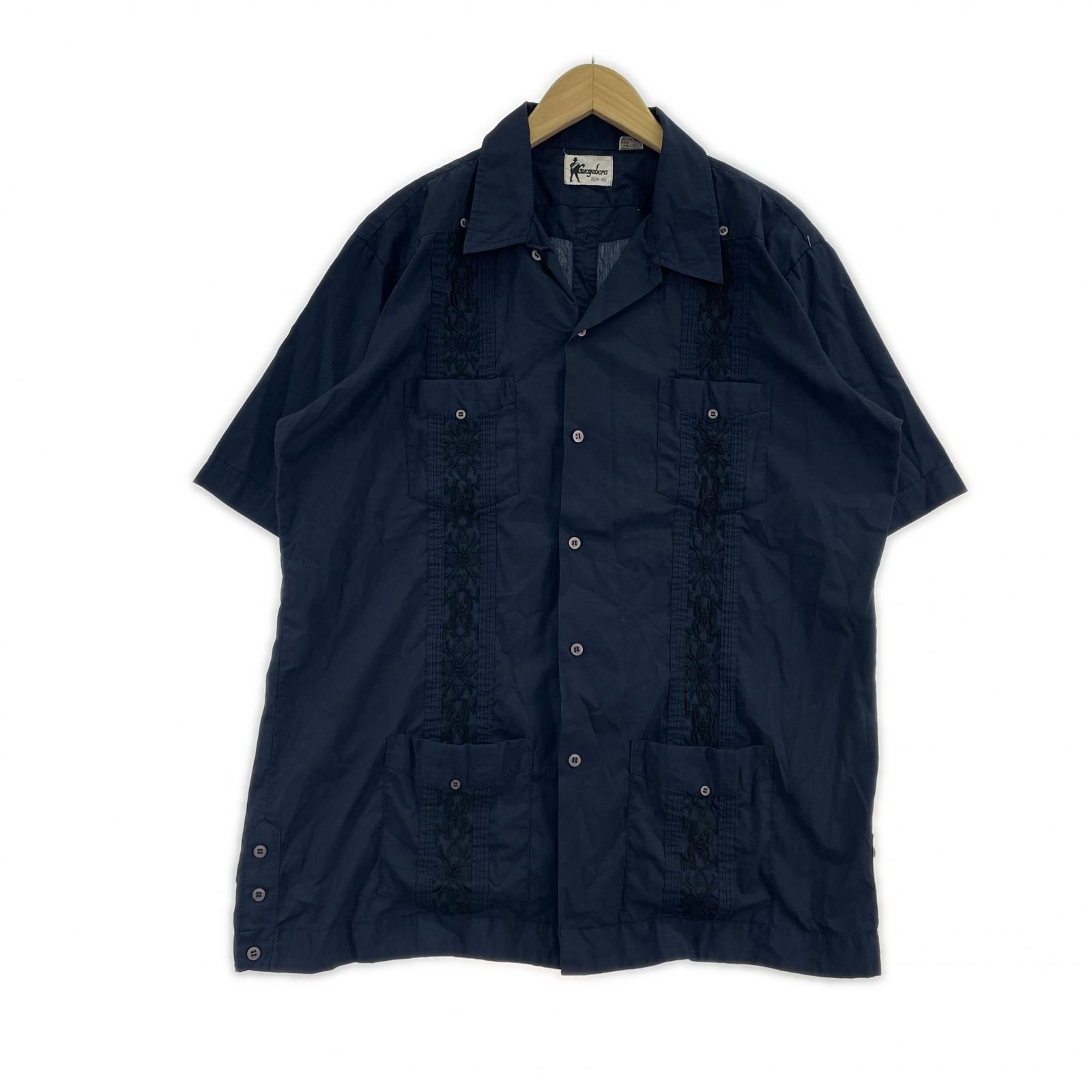 半袖シャツ Guayabera NV ネイビー
