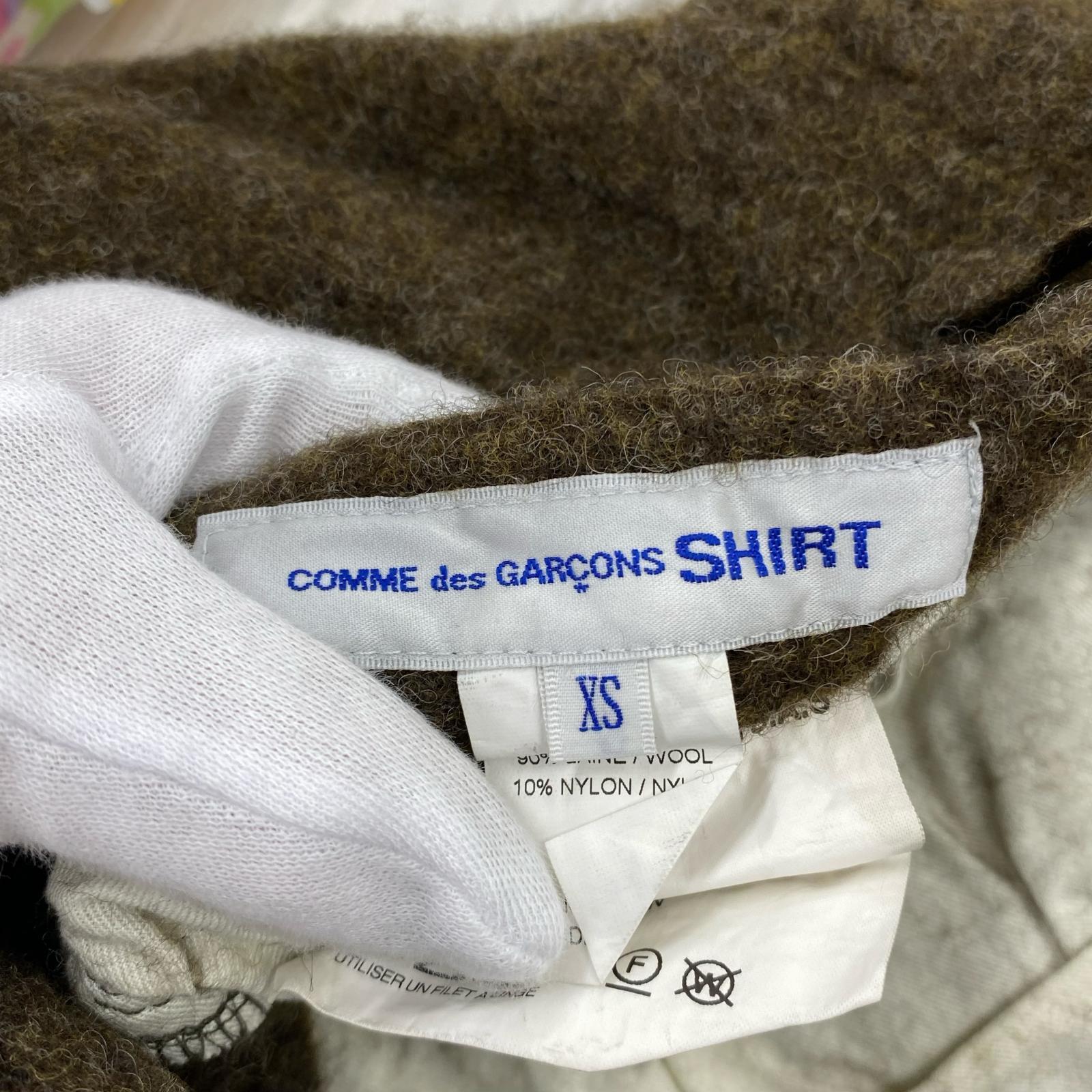 パンツ SHIRT 25AW バイカラーウールパンツ ブラウン