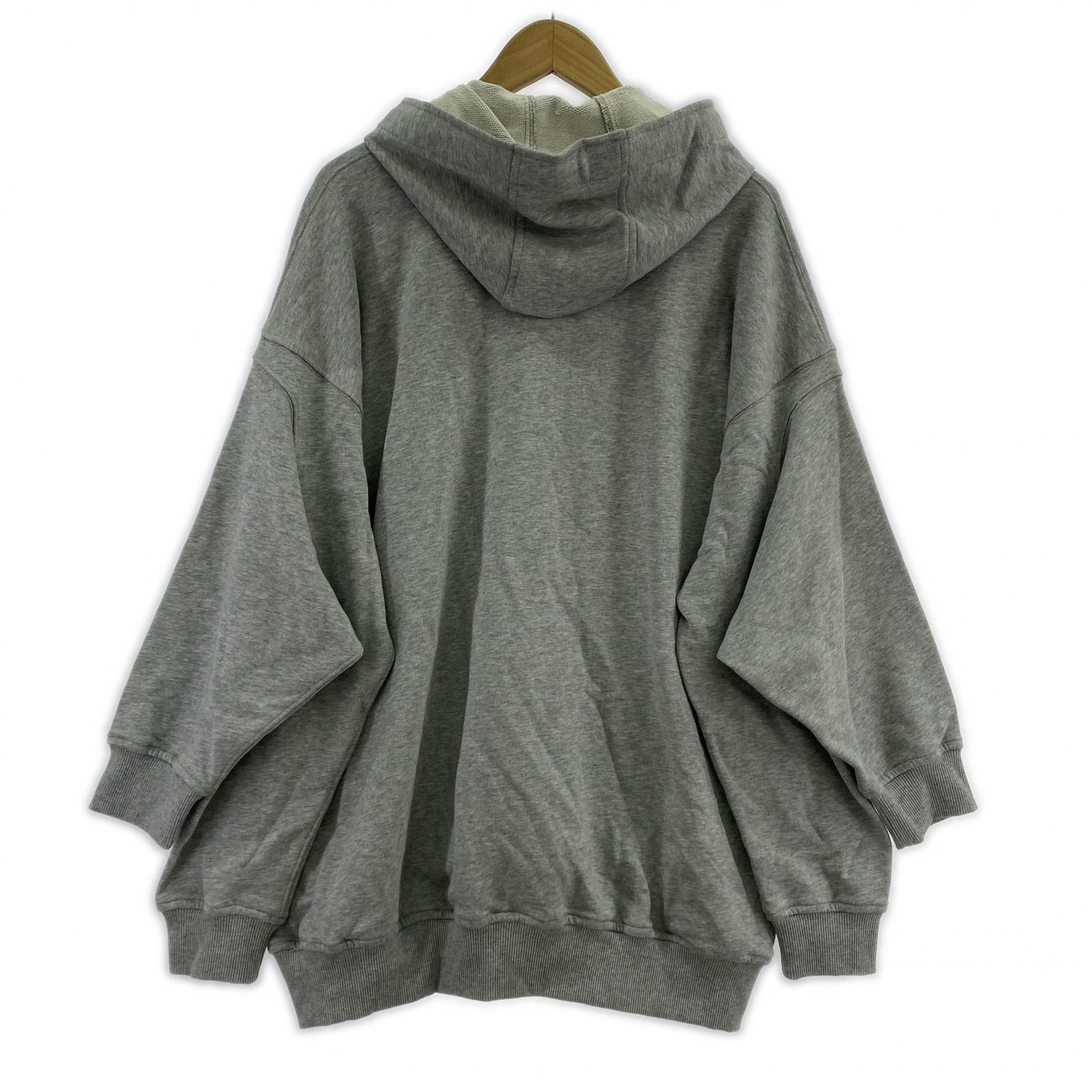 パーカー SHIRT 25AW 四本袖プルオーバーパーカー M グレー