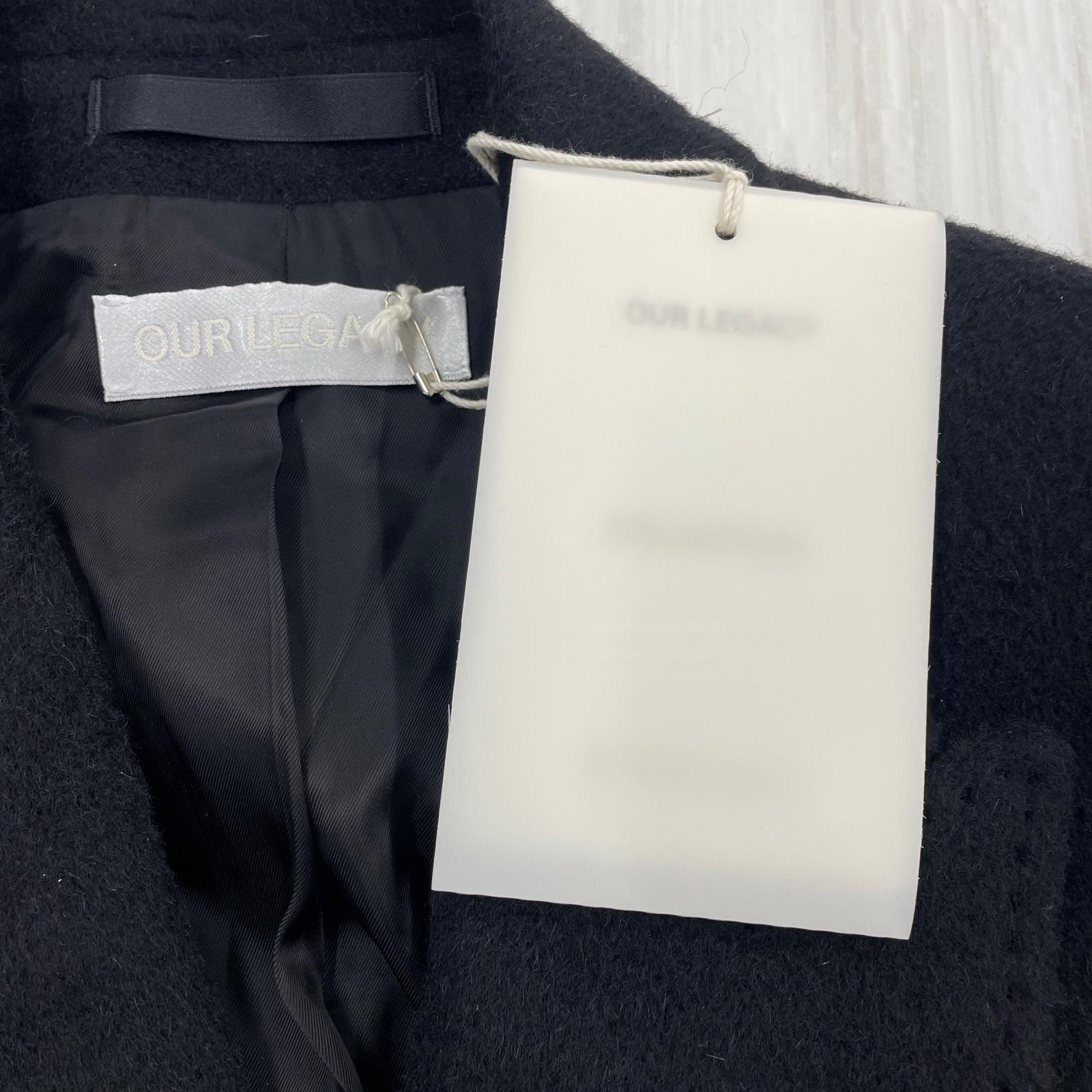 テーラードジャケット WHALE COAT ダブルブレスト チェスターコート (44) ブラック 44 ブラック