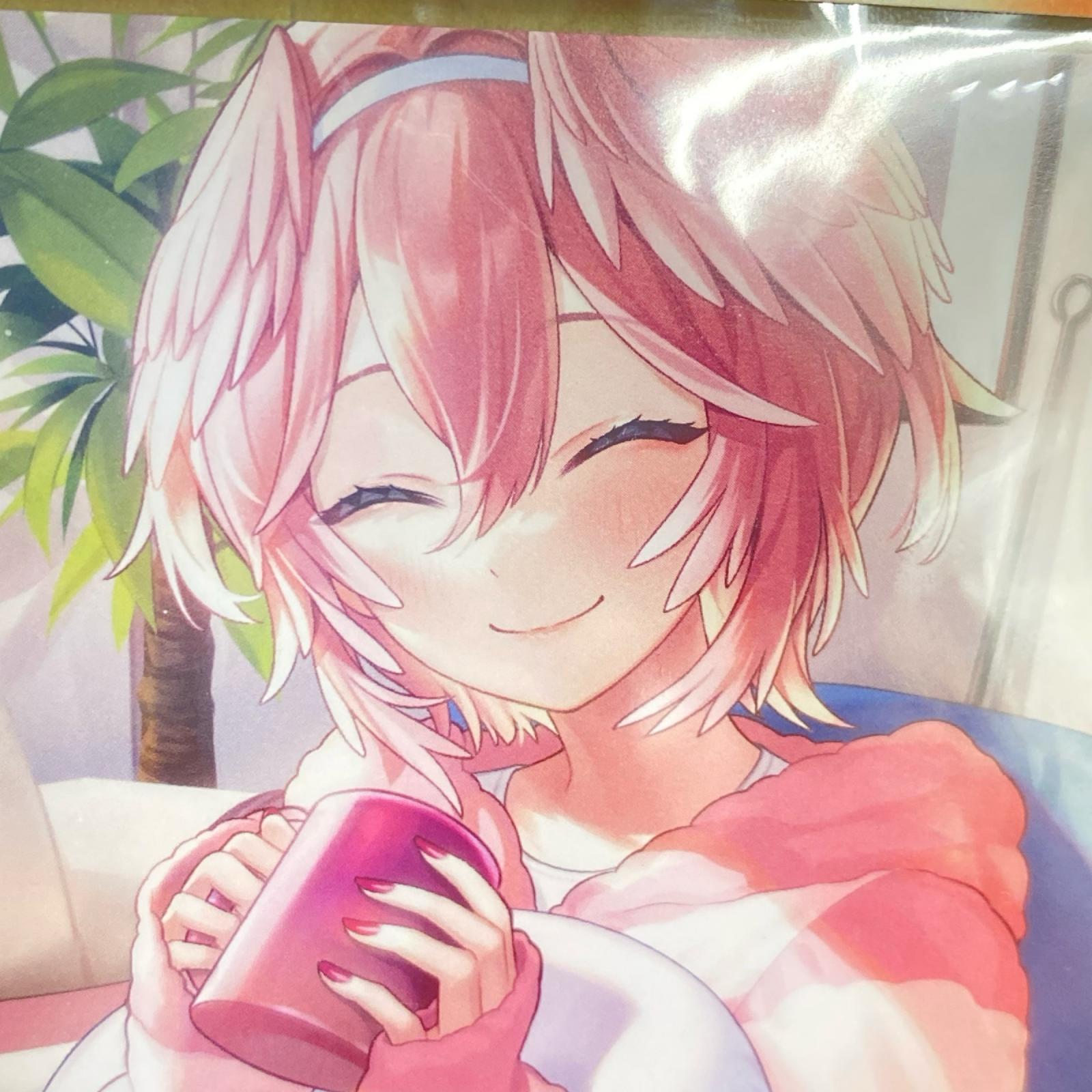 鷹嶺ルイ活動1周年記念 直筆メッセージ&箔押サイン入りポストカード フィギュア/グッズ