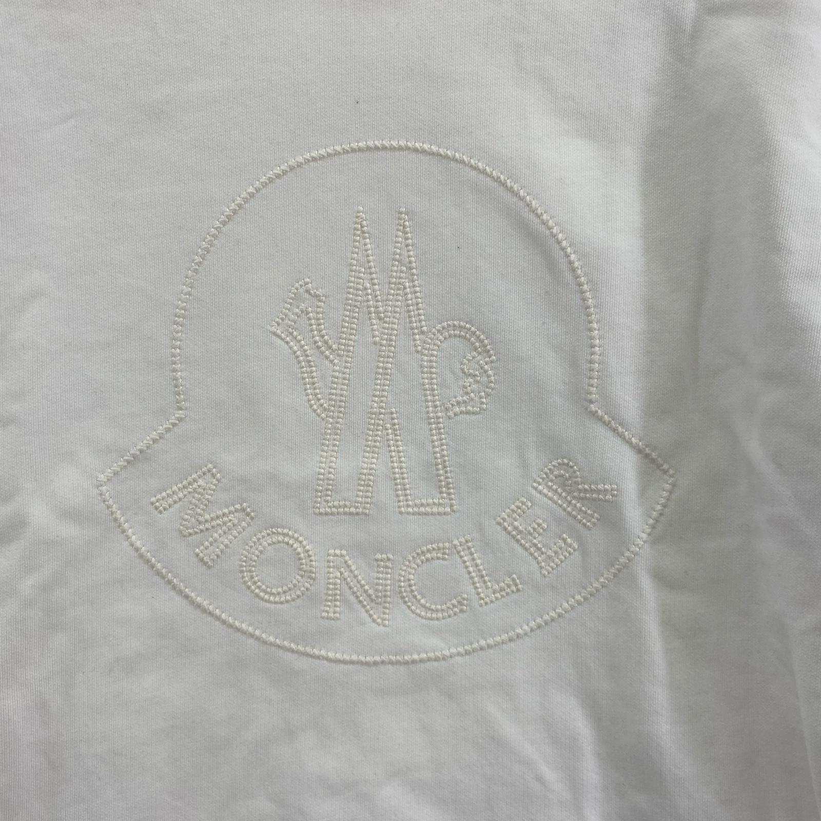 スウェット MONCLER FELPA GIROCOLLO 22年 M ホワイト