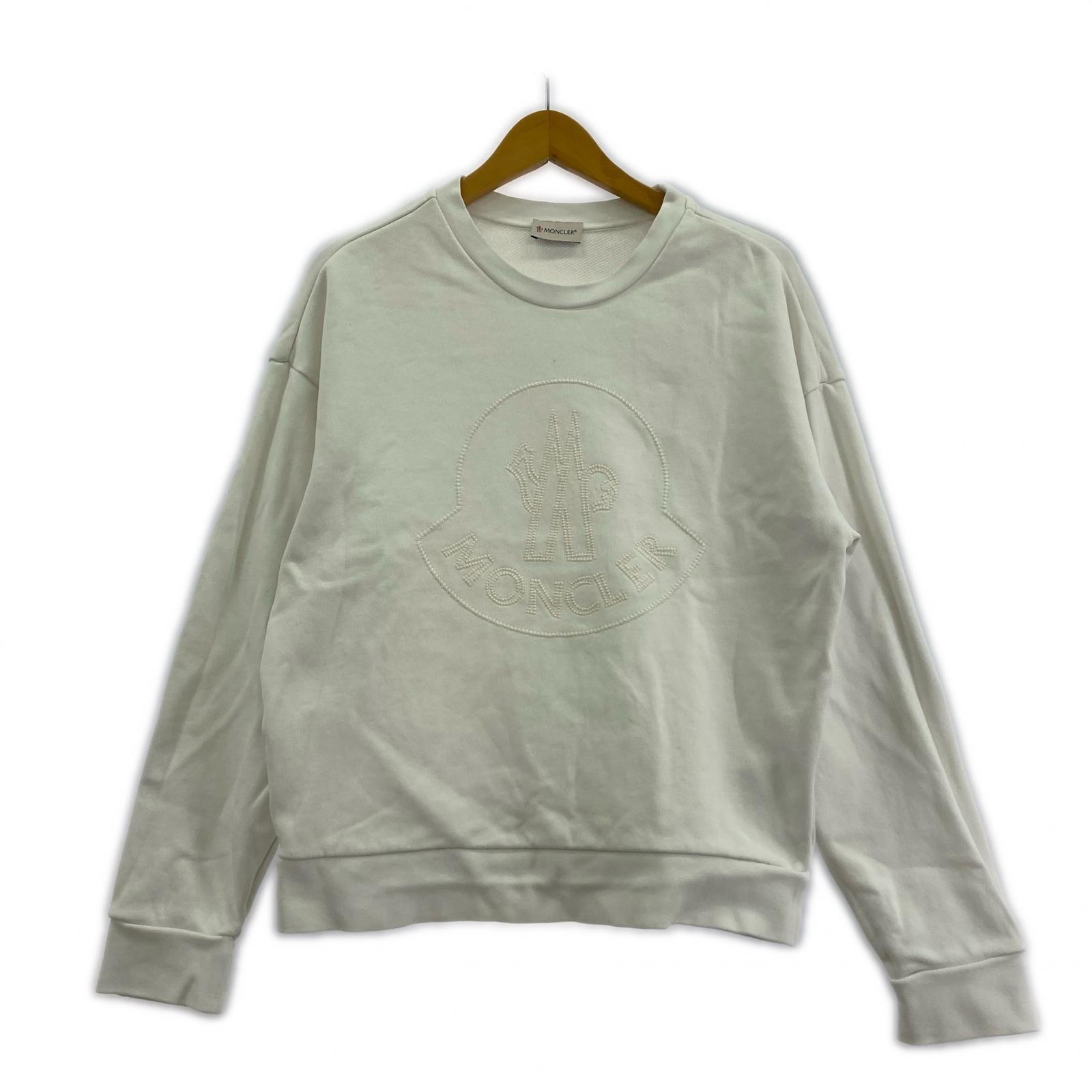 スウェット MONCLER FELPA GIROCOLLO 22年 M ホワイト