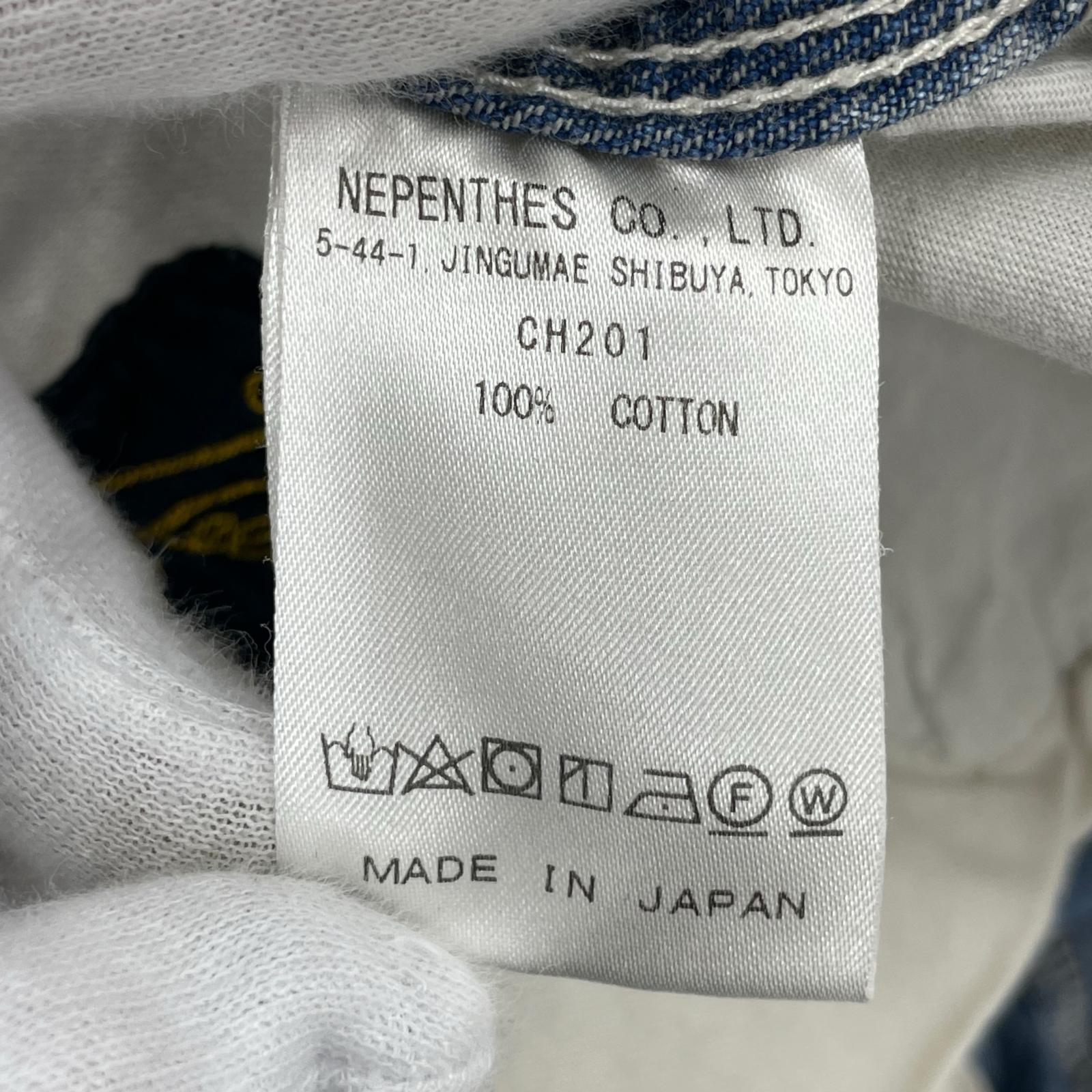 デニムパンツ Needles ヒザデルパンツ デニム CH201 紺 (1)