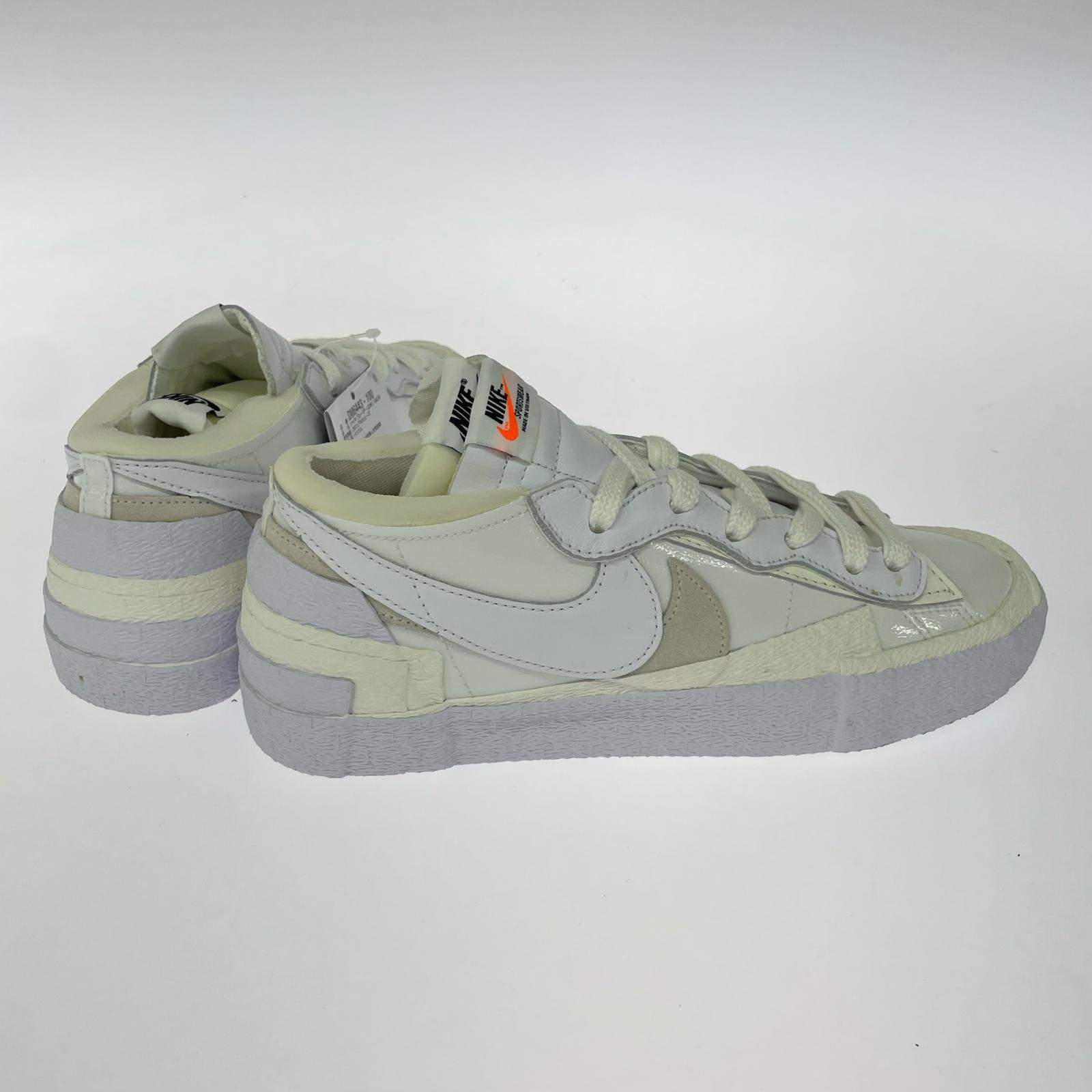 スニーカー ×sacai Blazer Low White Patent Leather 27cm (US9 UK8 1/2 EU44) ホワイト