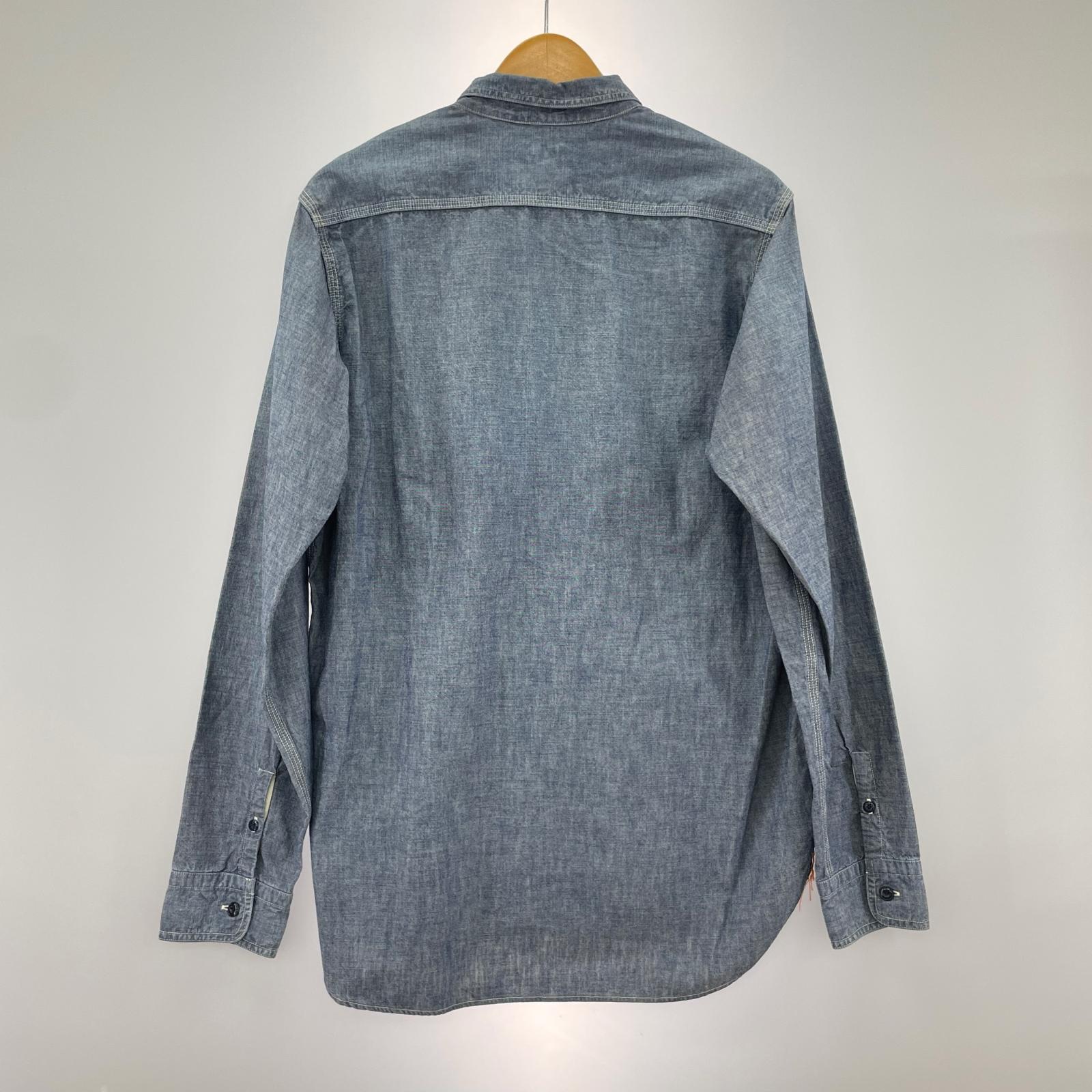 長袖シャツ シャンブレシャツ L