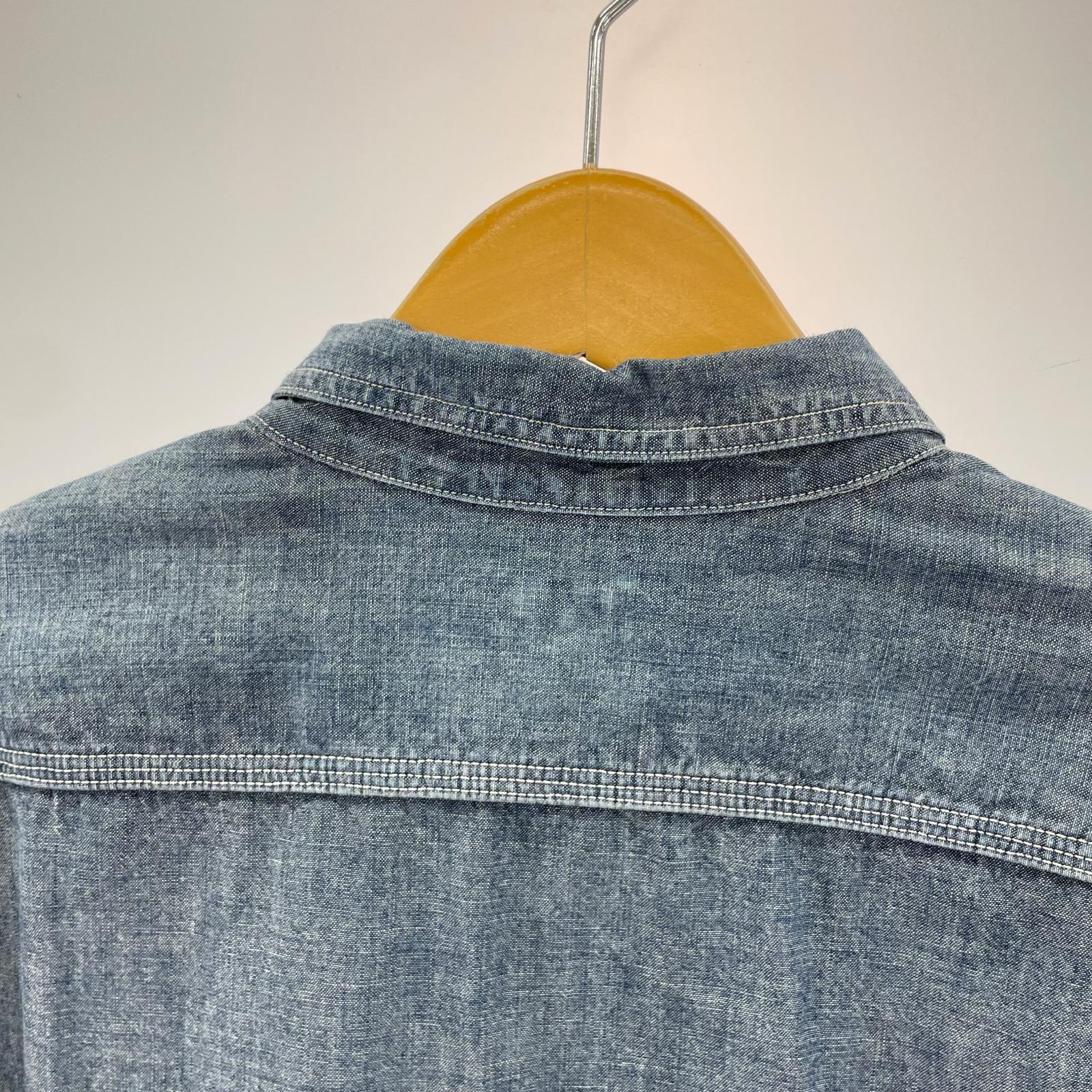長袖シャツ シャンブレシャツ L