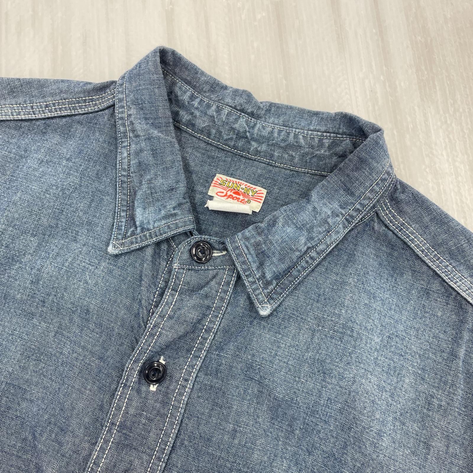 長袖シャツ シャンブレシャツ L