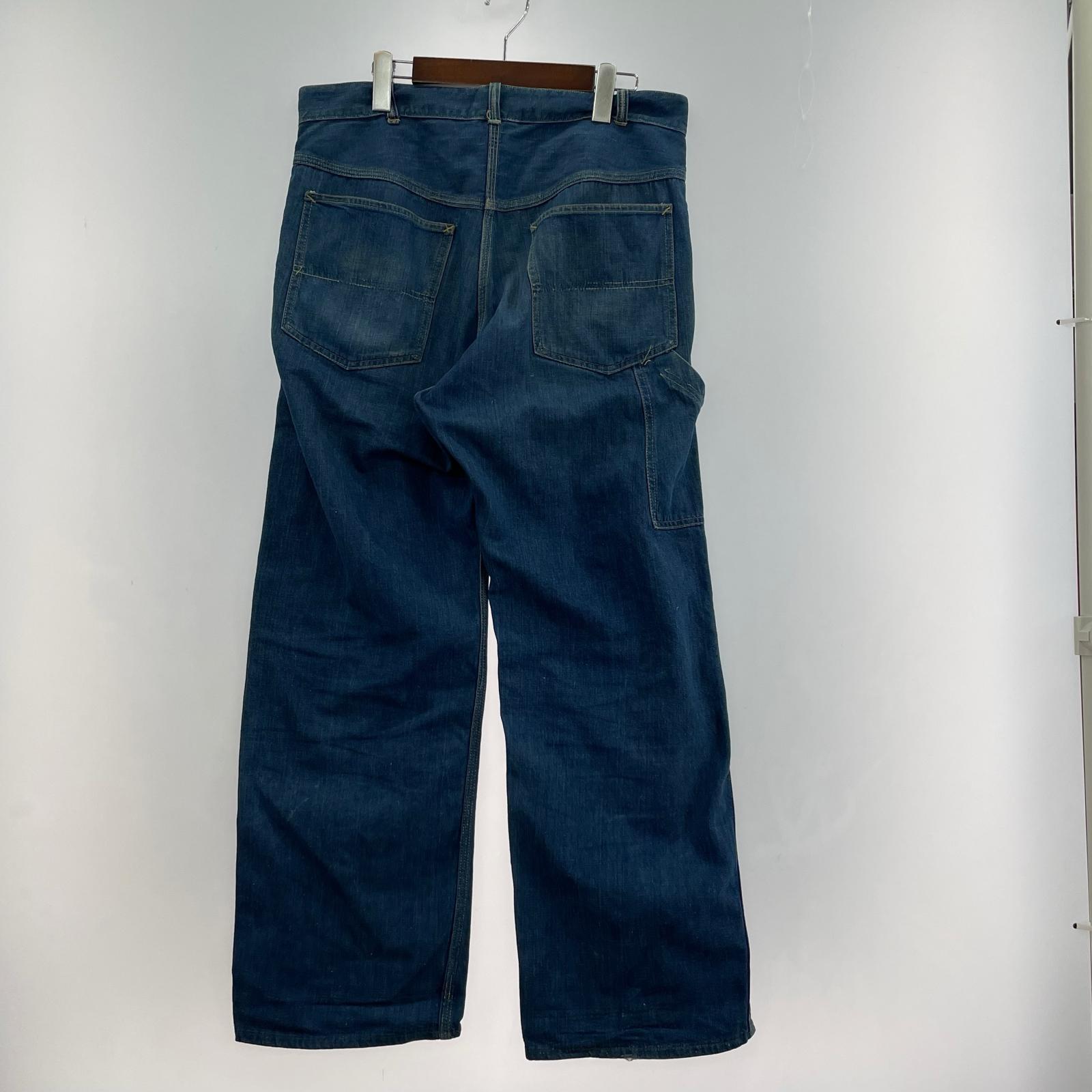 デニムパンツ 50s UNION MADE デニムペインターパンツ W34 ブルー