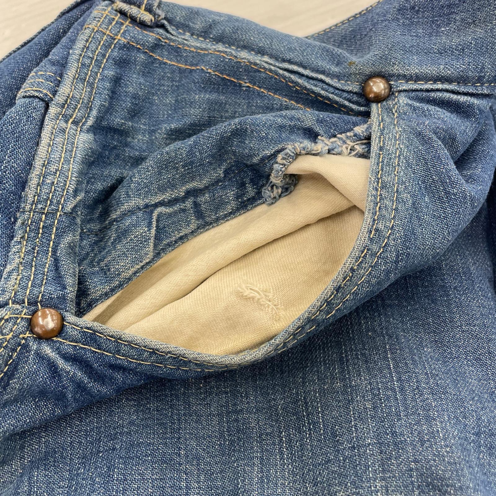デニムパンツ 50s UNION MADE デニムペインターパンツ W34 ブルー