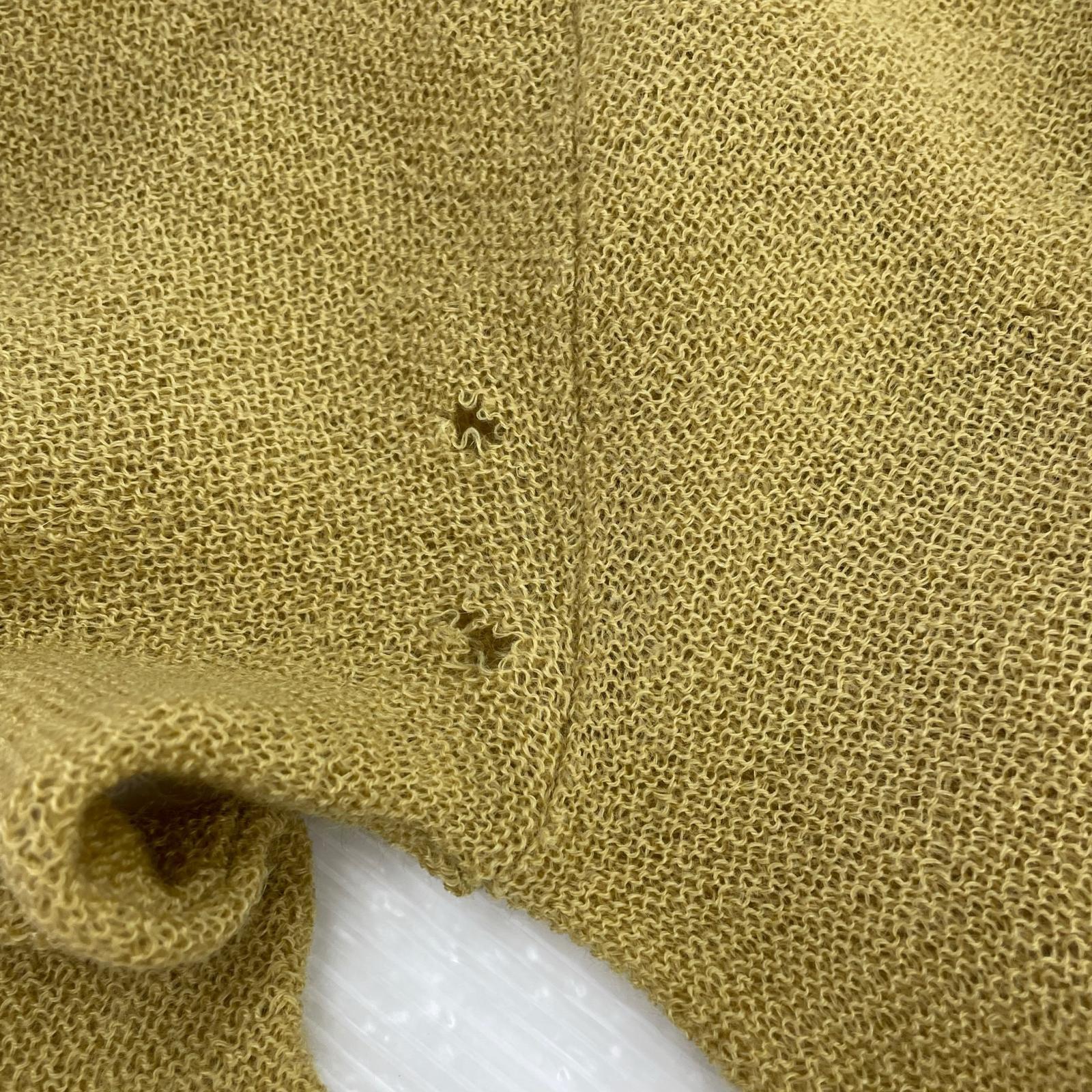 カーディガン 60s ARROW モヘア ウール (M) 黄色 M イエロー