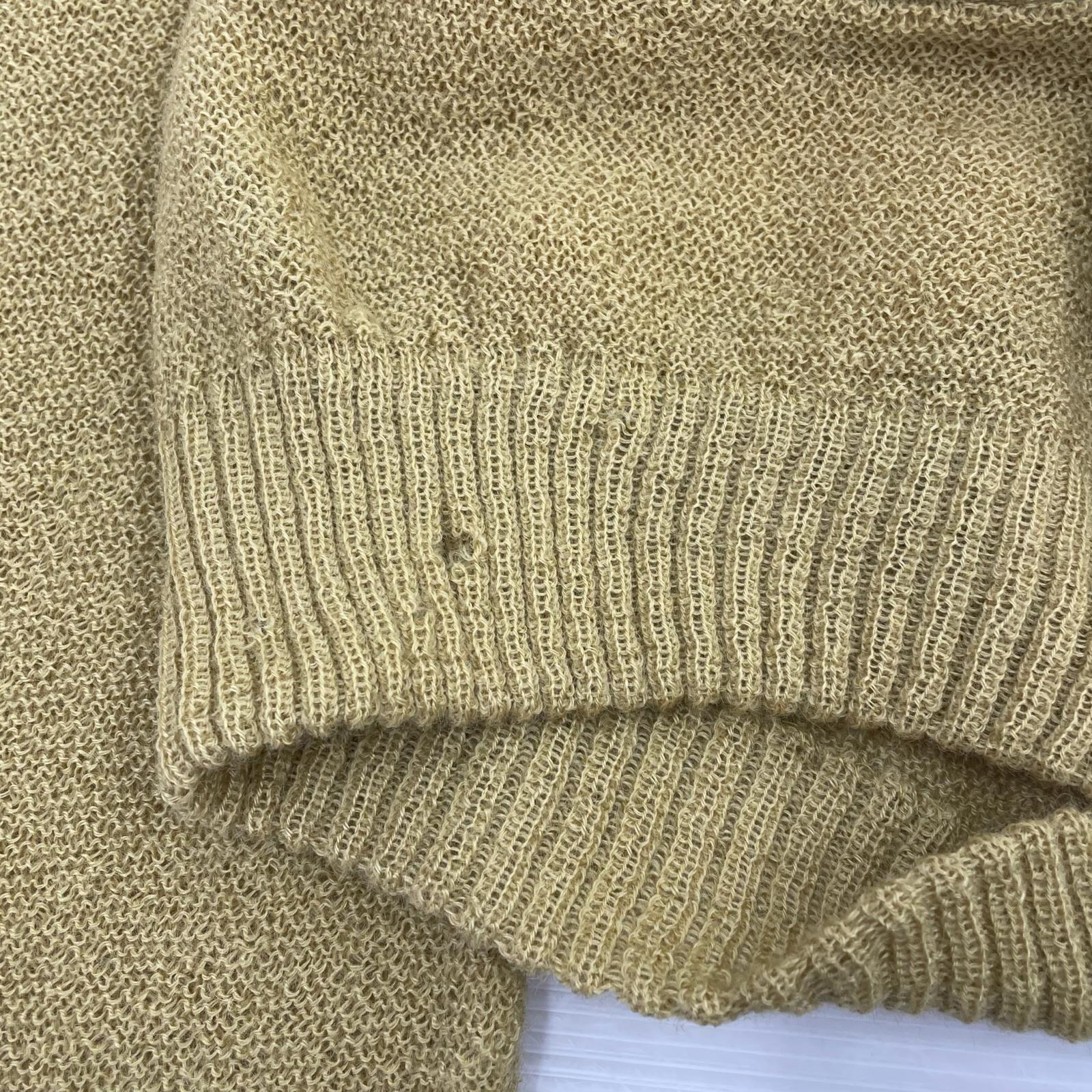 カーディガン 60s ARROW モヘア ウール (M) 黄色 M イエロー