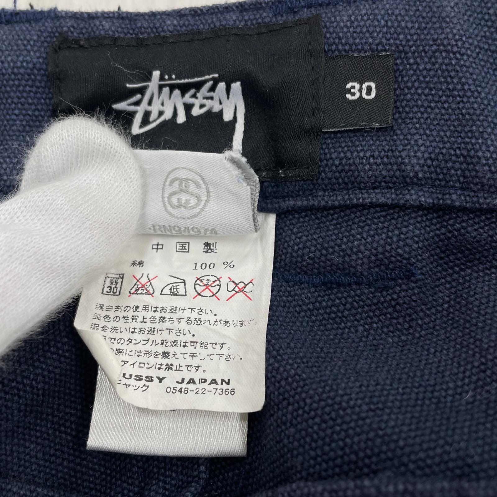 パンツ ダブルニー コットンパンツ ネイビー W30 30 ネイビー