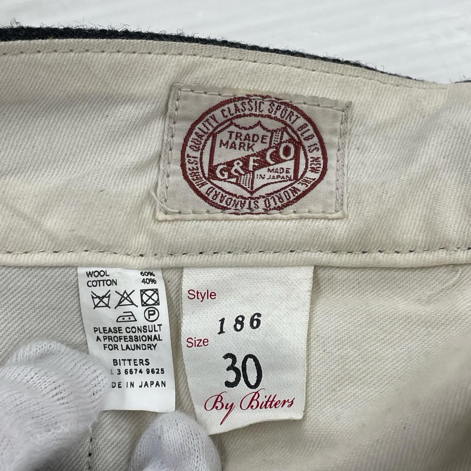 パンツ g&f co officer trousers (30) 黒 30 ブラック