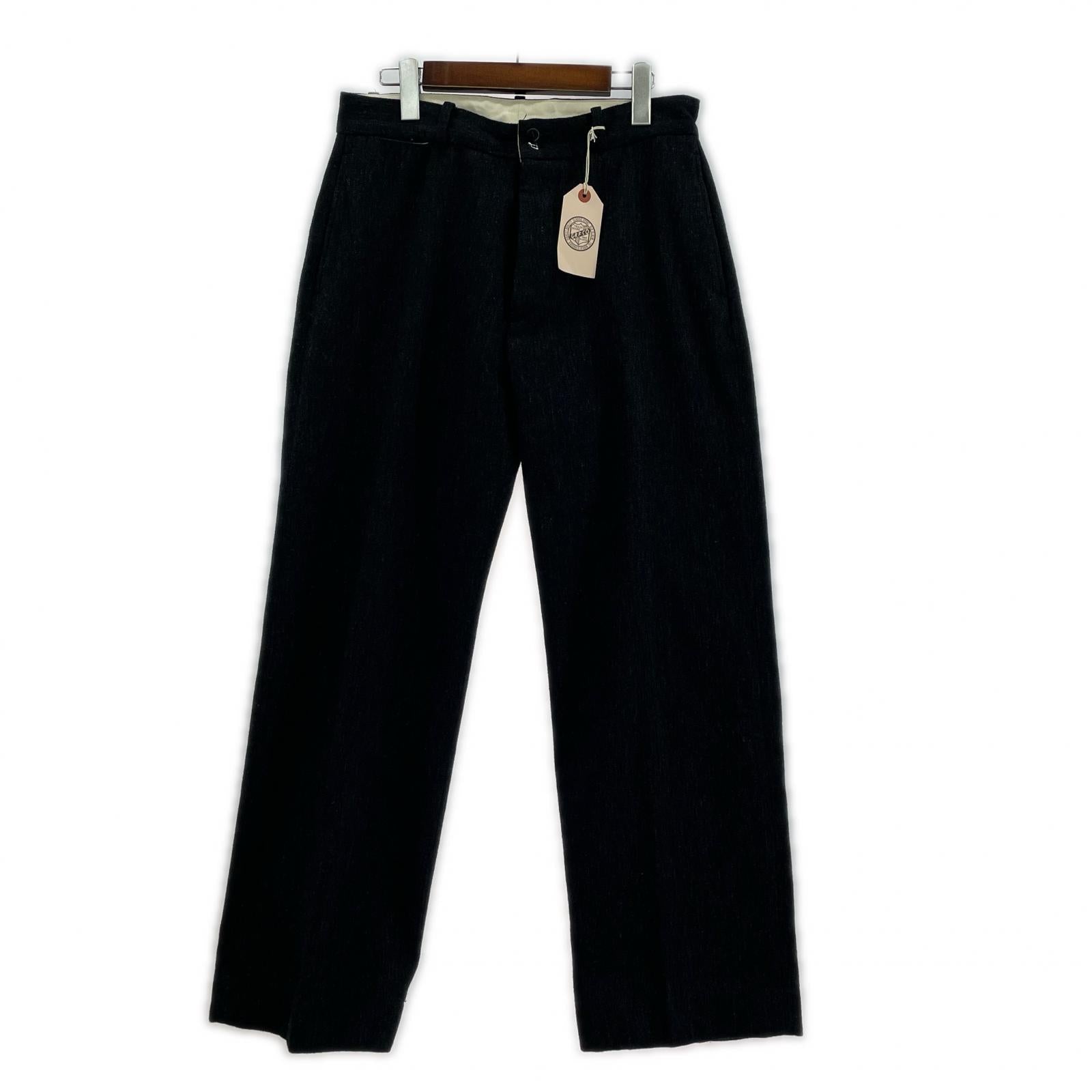 パンツ g&f co officer trousers (30) 黒 30 ブラック