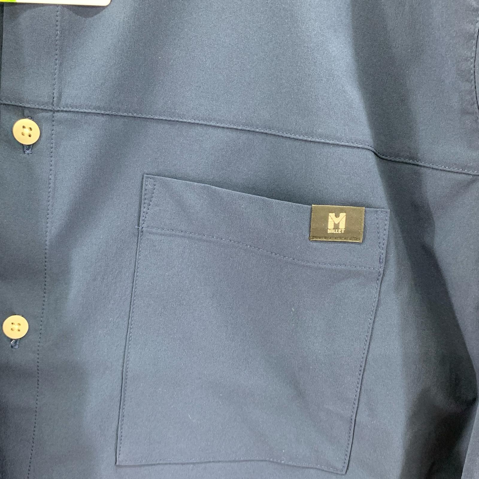 長袖シャツ MILLET ドーム ロングスリーブシャツ 紺(M) M