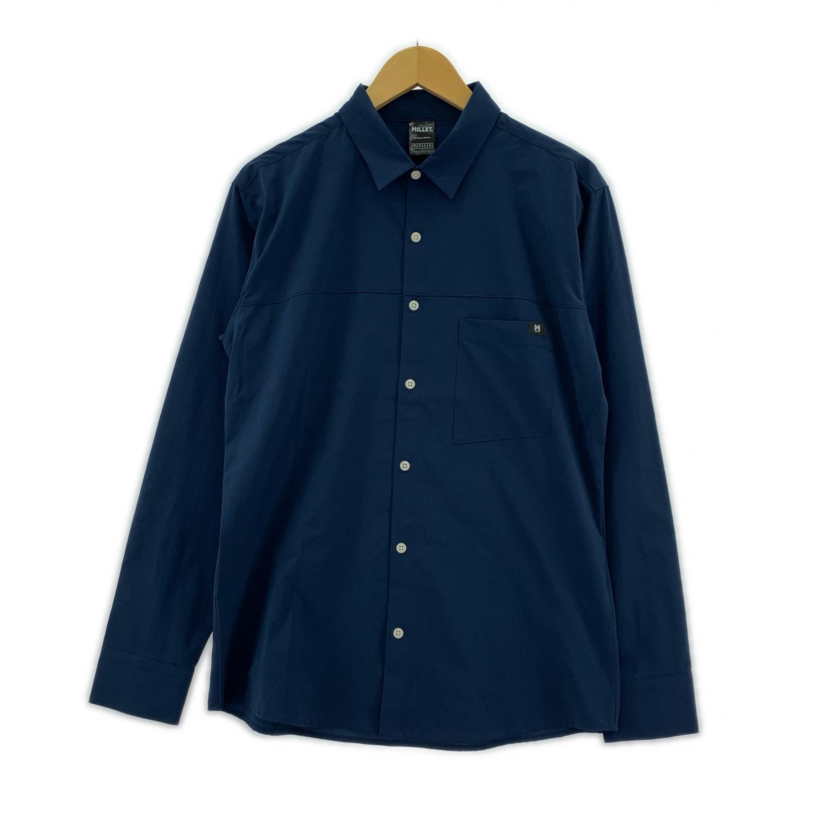 長袖シャツ MILLET ドーム ロングスリーブシャツ 紺(M) M