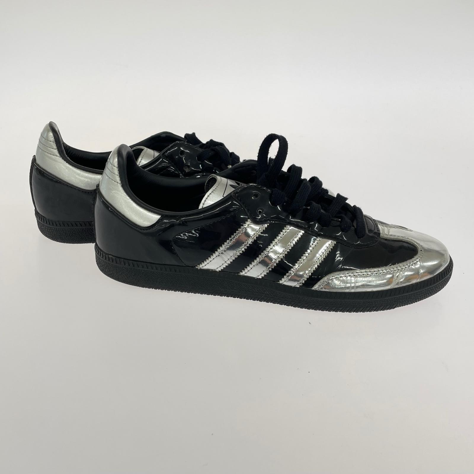 スニーカー SAMBA ATMOS ローカットスニーカ－　黒シルバー 27.5cm (US9 1/2 UK9 EU45)