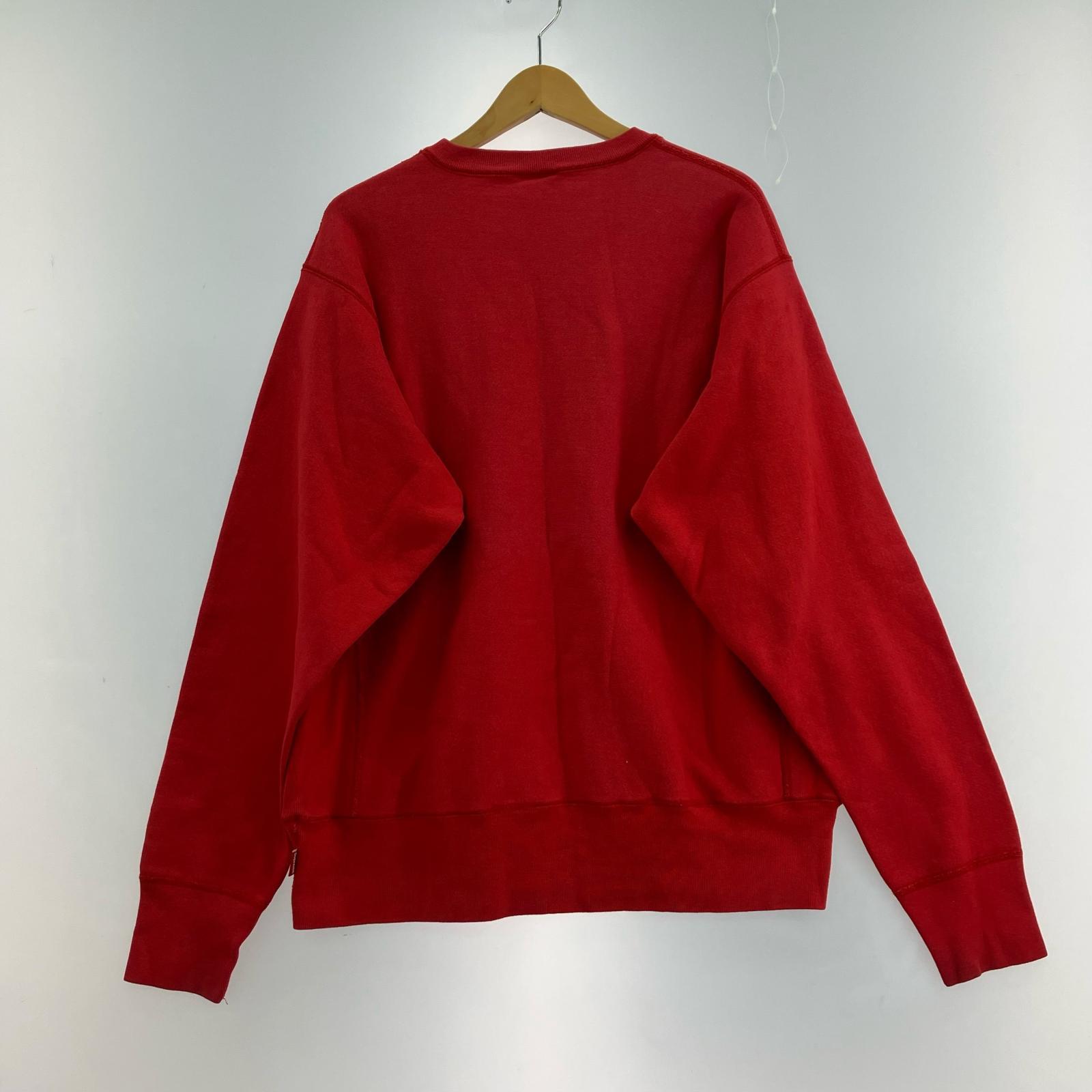 スウェット 90s USA製 ボックスロゴスウェット 赤 (L) L レッド