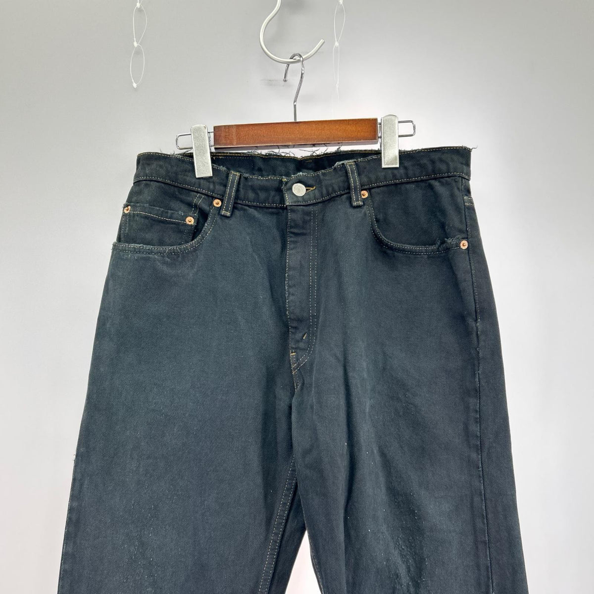 デニムパンツ Levi's 後染めﾌﾞﾗｯｸﾃﾞﾆﾑ ブラック