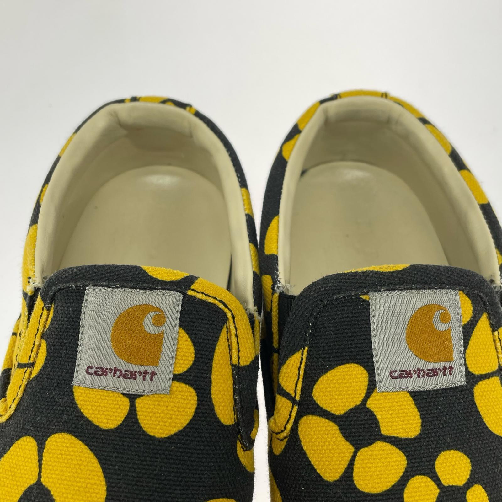 スニーカー ×CARHARTT 花柄 スリッポン (38) 38 イエロー