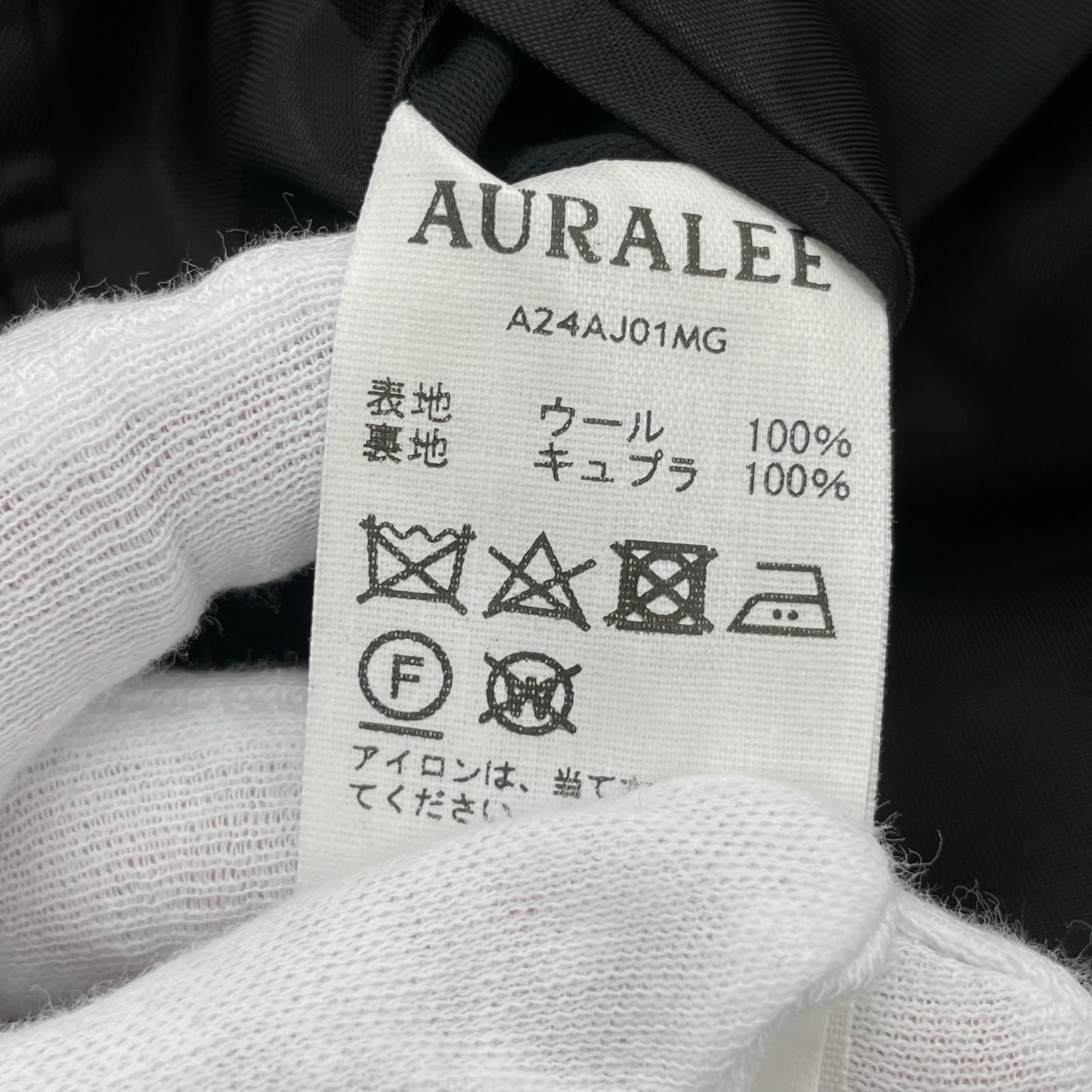 その他アウター AURALEE LIGHT WOOL MAX GABARDINE JACKET 4 A24AJ01MG 4 ブラック