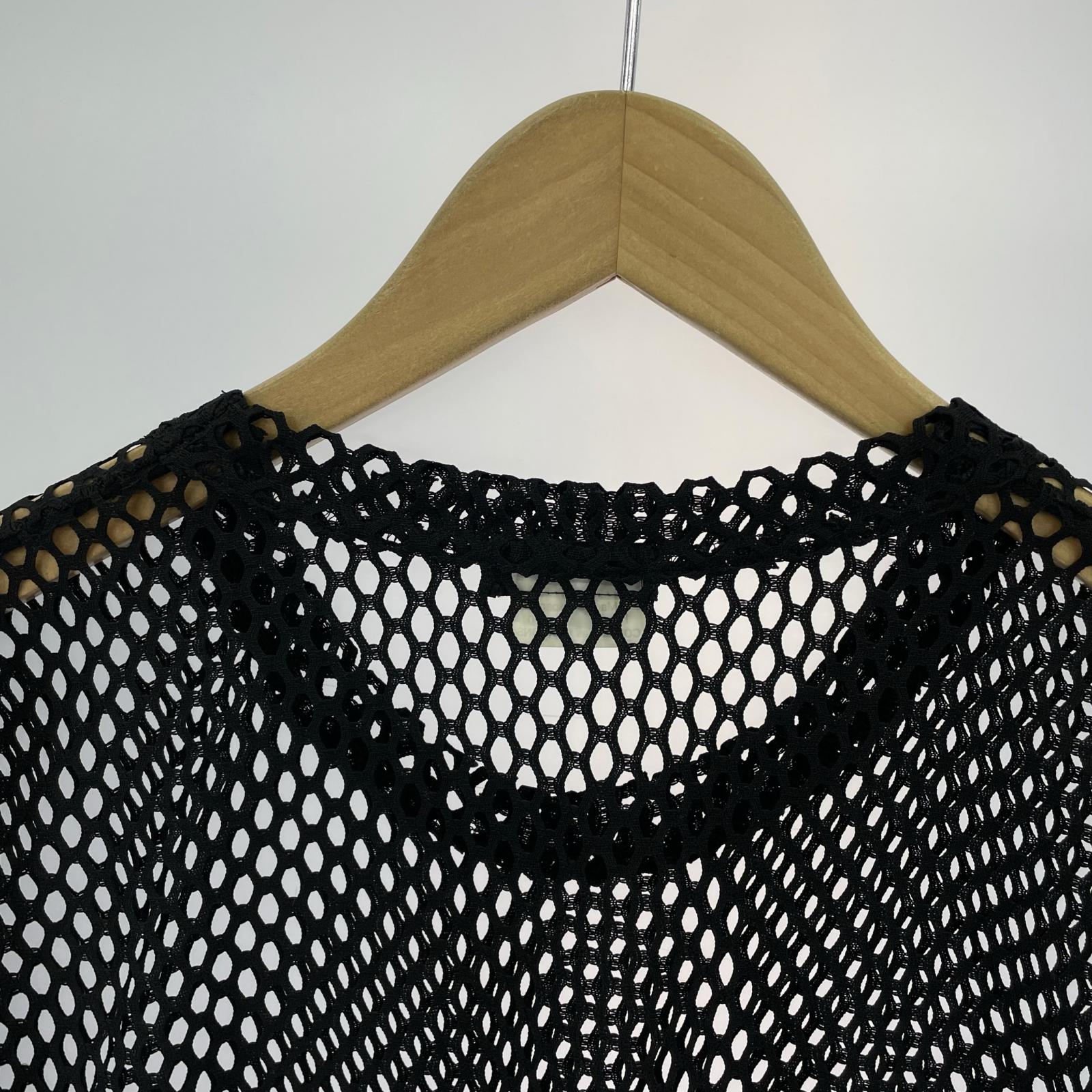 その他トップス 24SS メッシュTシャツ M ブラック