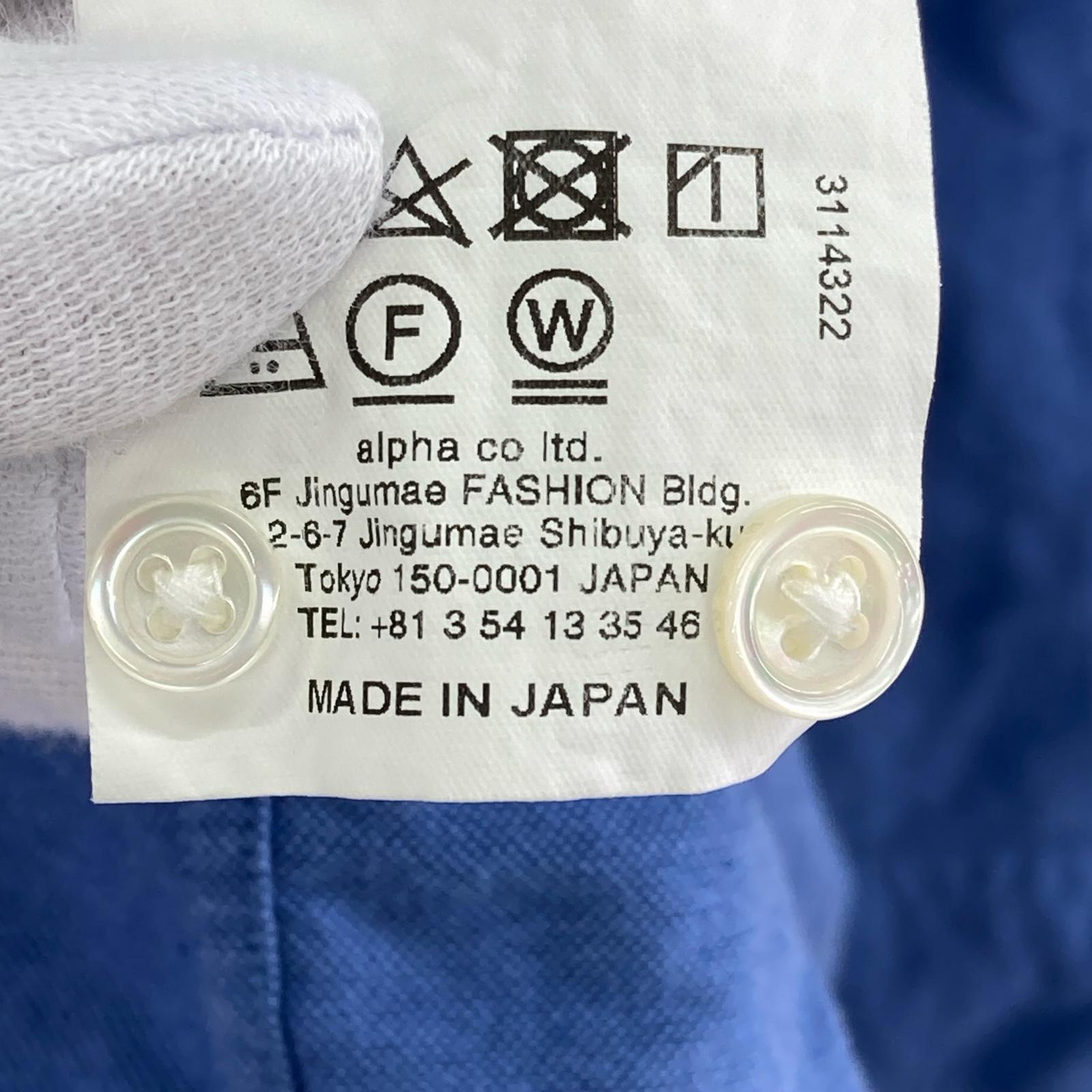 長袖シャツ Graphpaper Oxford L/S Oversized B.D Shirt O/S GM251-50021B ブルー