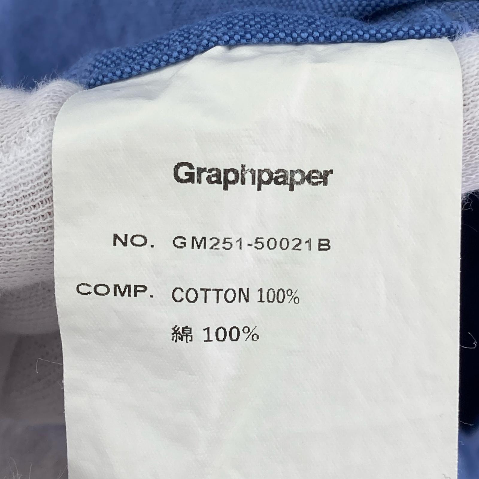 長袖シャツ Graphpaper Oxford L/S Oversized B.D Shirt O/S GM251-50021B ブルー