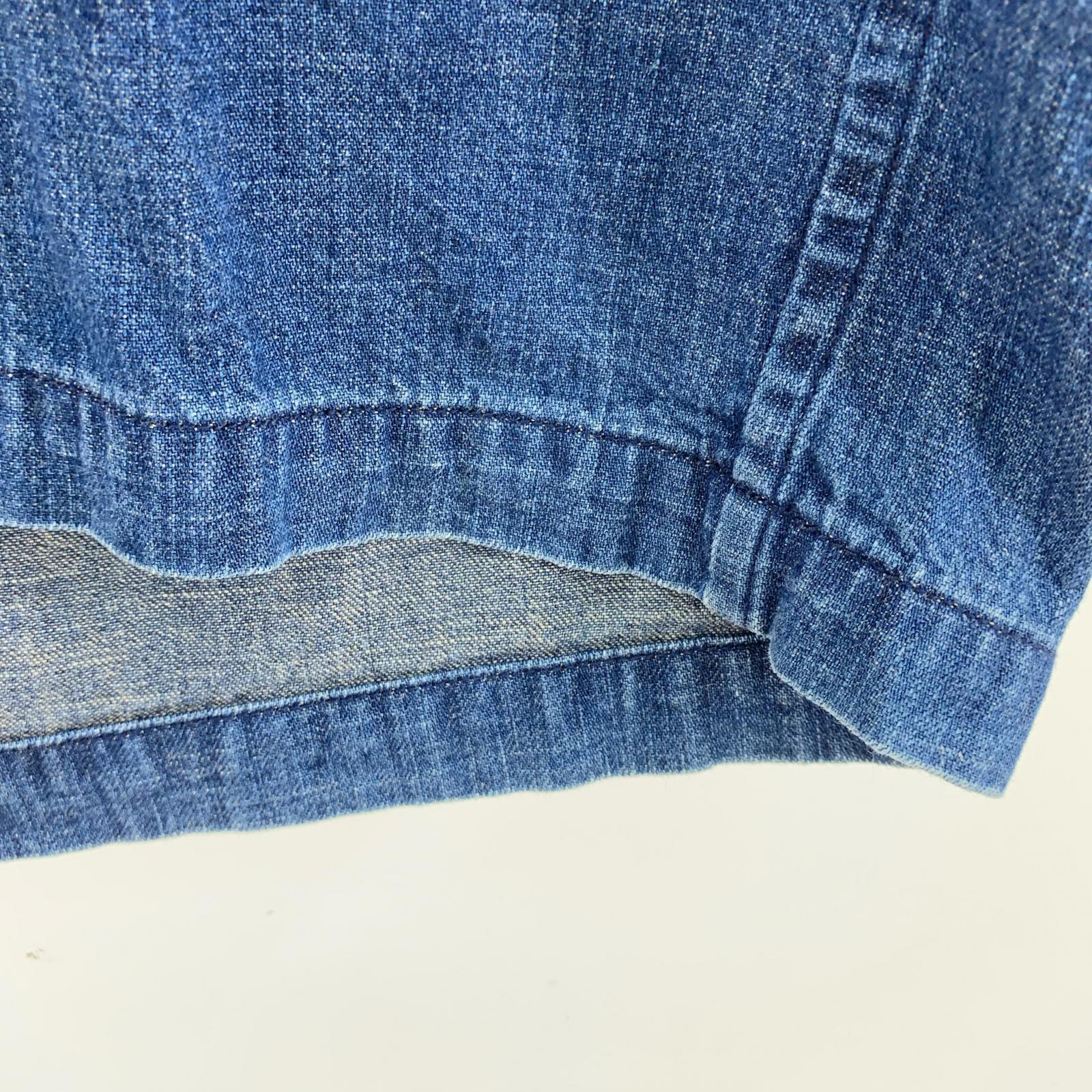長袖シャツ デニムスキッパーシャツ (M) M ネイビー