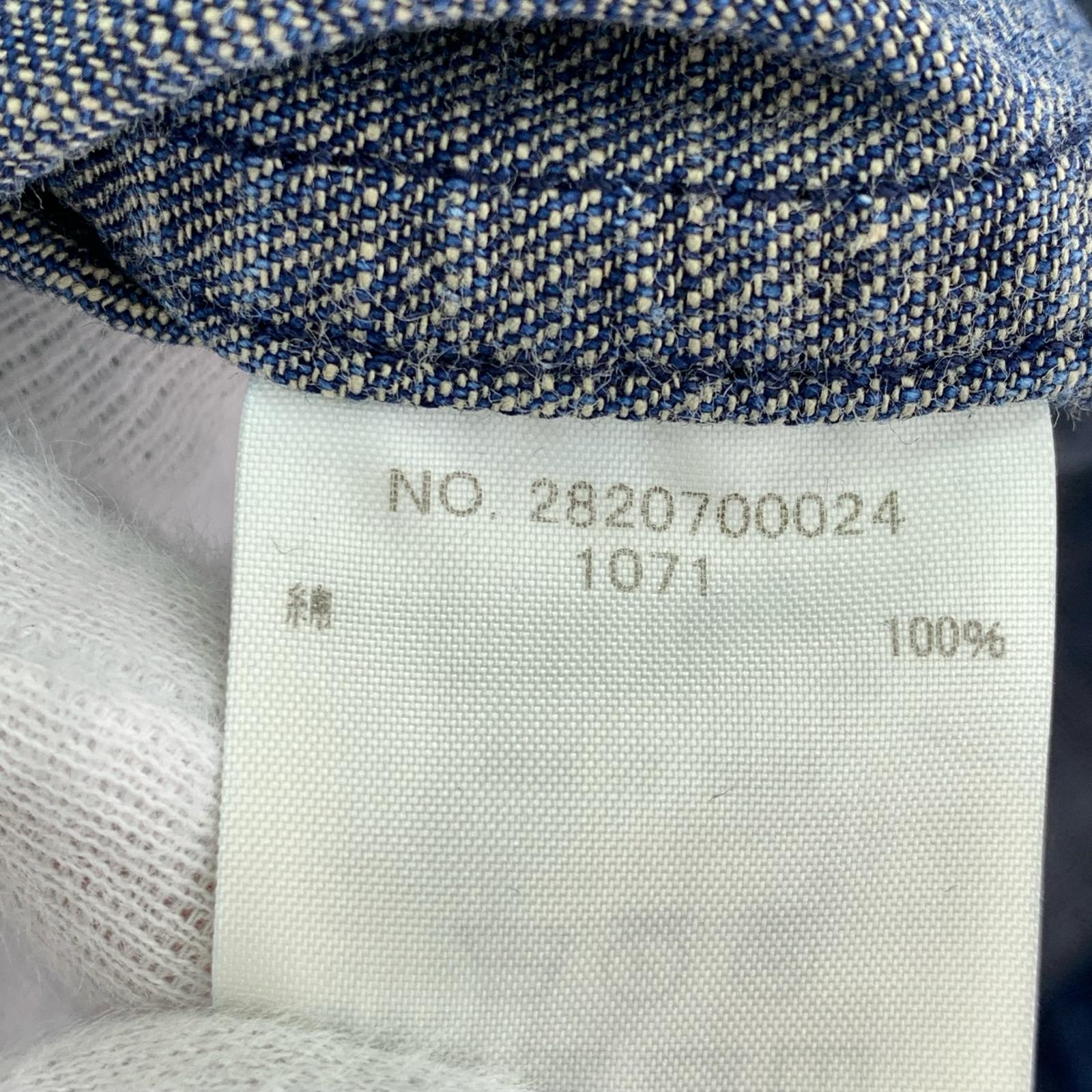 長袖シャツ デニムスキッパーシャツ (M) M ネイビー
