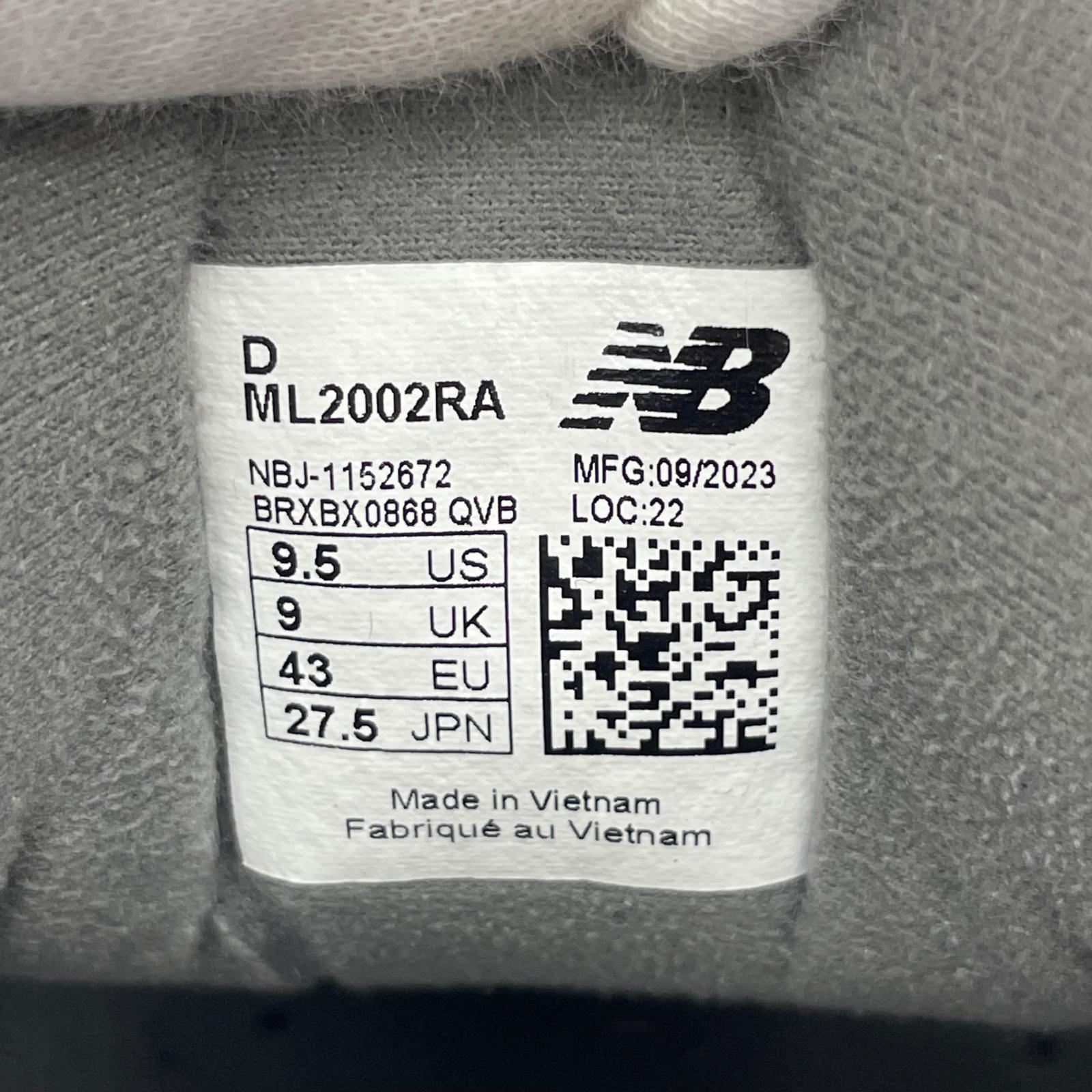 スニーカー ML2002RA 27.5cm 27.5cm (US9 1/2 UK9 EU45) グレー