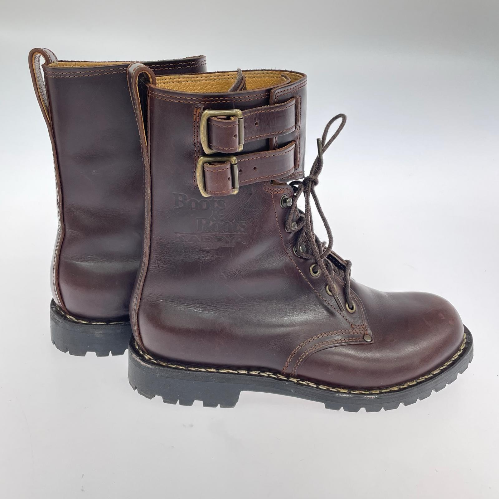 ブーツ Boots&Boots KADOYA エンジニアブーツ ブラウン