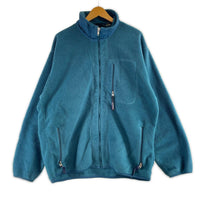 ジャケット 90s ｼﾝﾁﾗﾌﾘｰｽ ﾀｰｺｲｽﾞﾌﾞﾙｰ(L) L