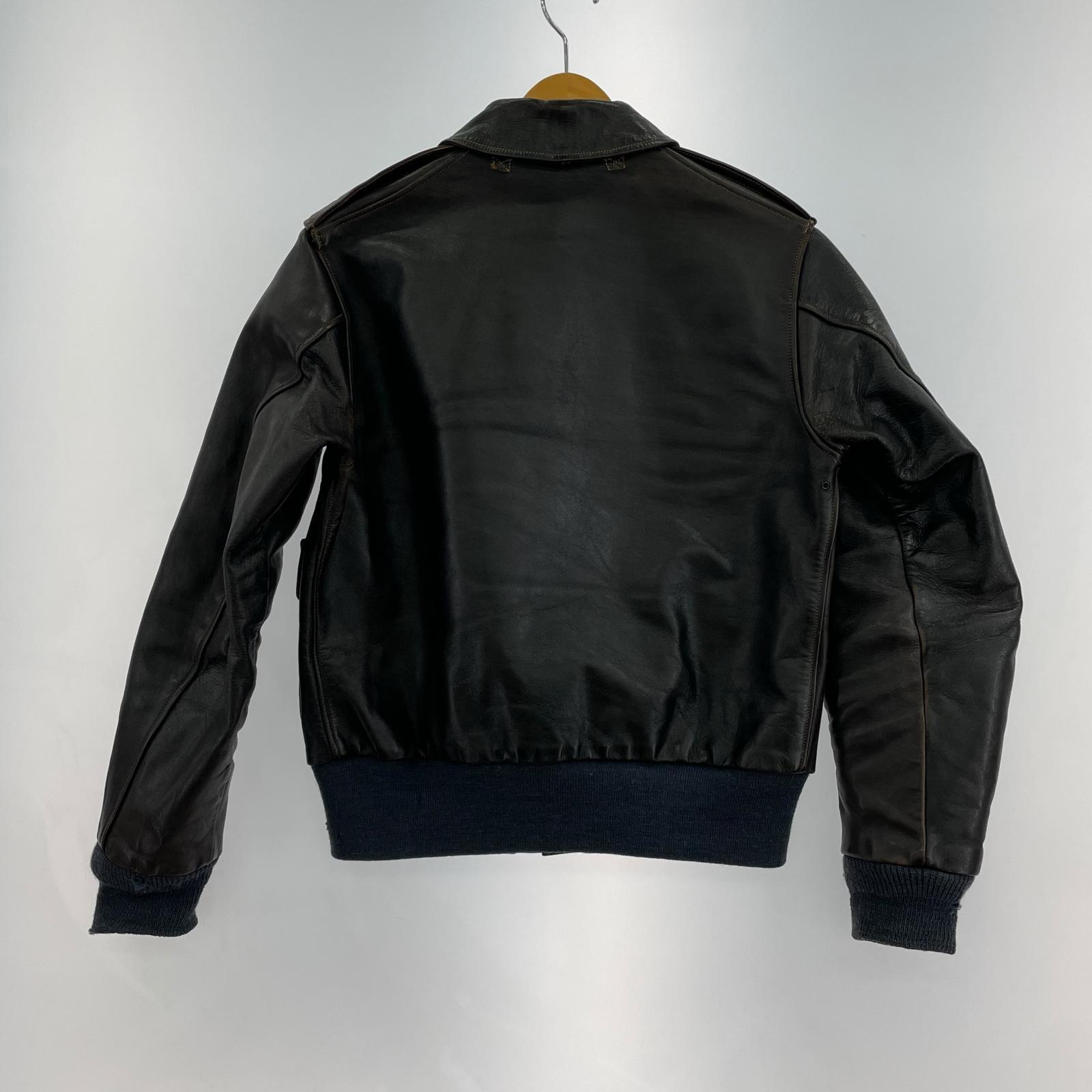ジャケット HINOYA別注 TYPE A-2 HORSE HIDE (36) 36 ブラック