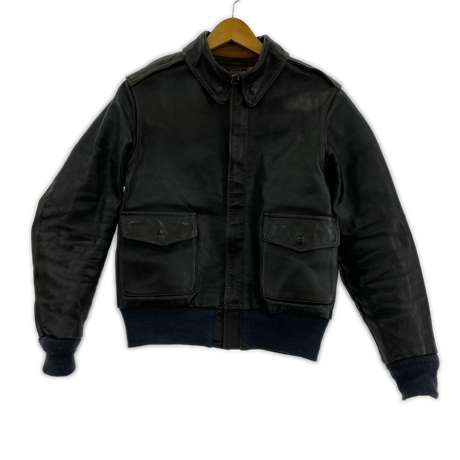 ジャケット HINOYA別注 TYPE A-2 HORSE HIDE (36) 36 ブラック