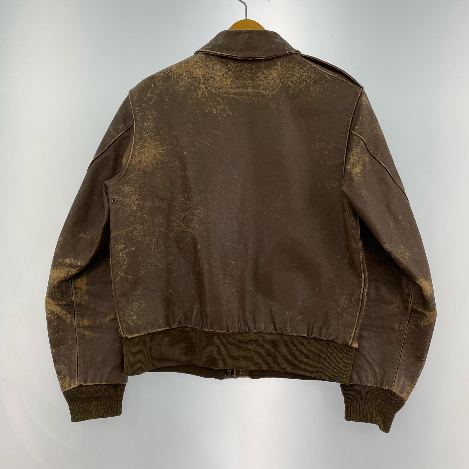 ジャケット TYPE A-2 HORSE HIDE (38) 38 ブラウン