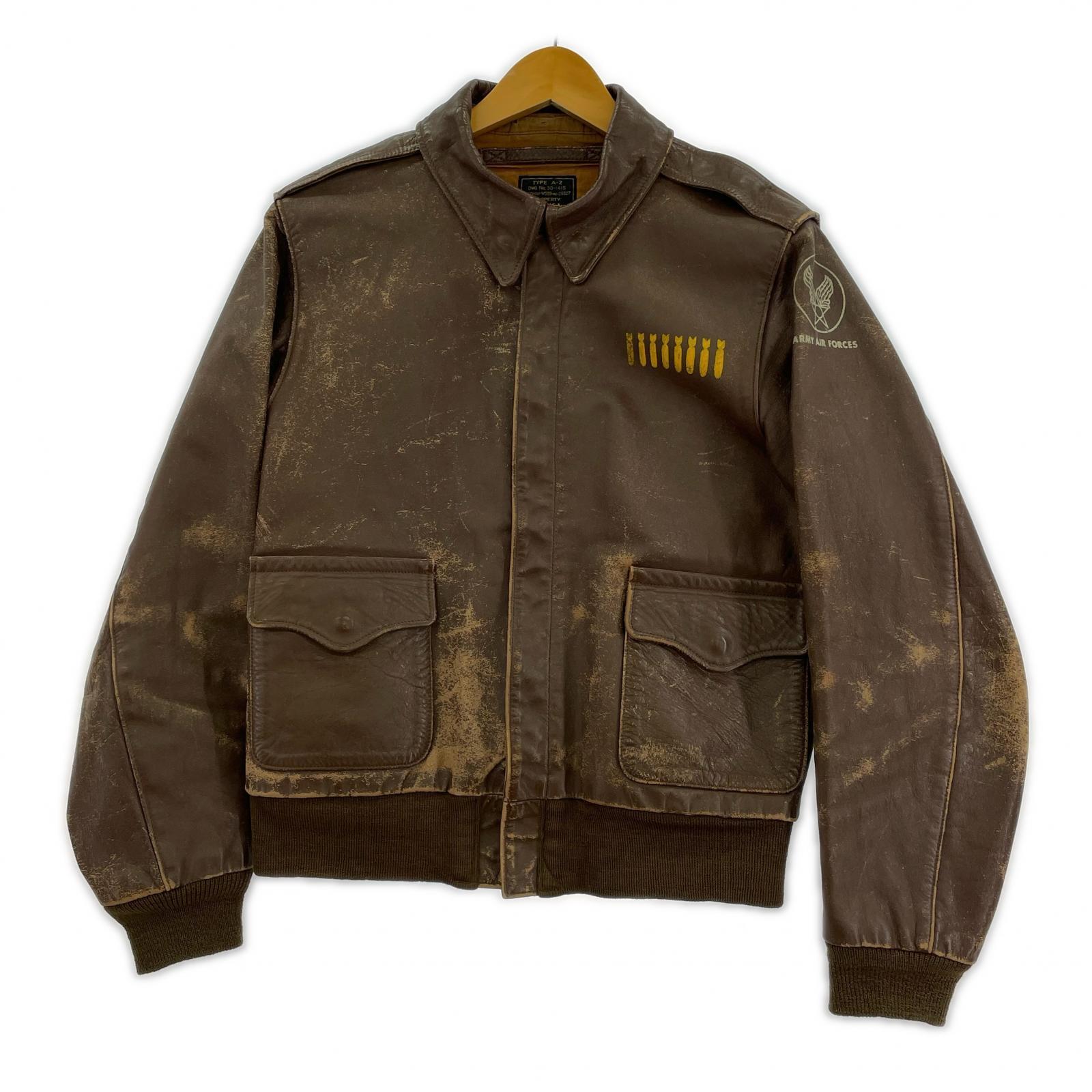 ジャケット TYPE A-2 HORSE HIDE (38) 38 ブラウン