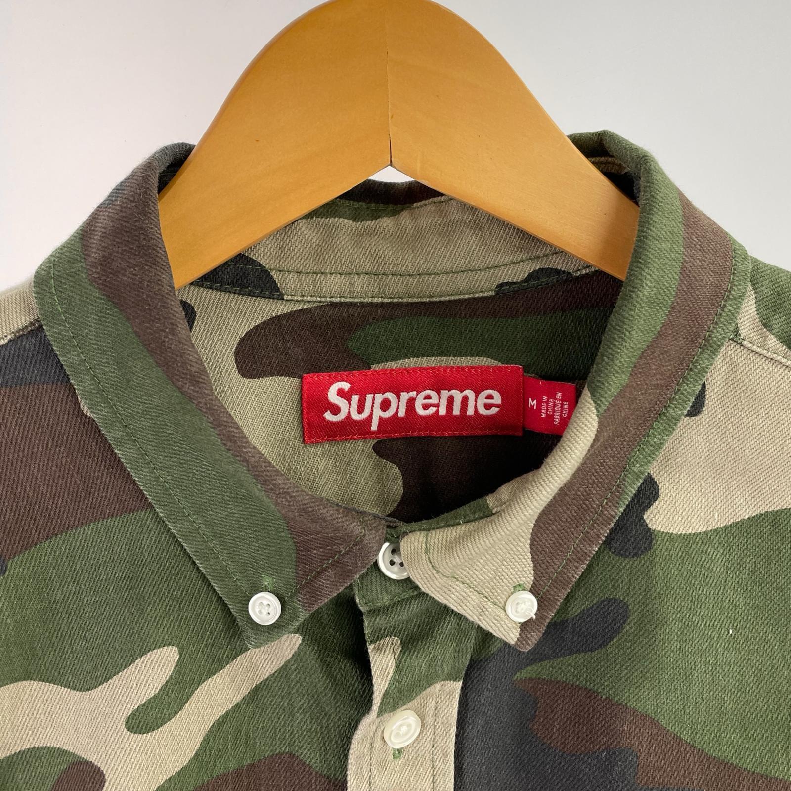 長袖シャツ Supreme 25FW Small Box Denim Shirt スモールボックスデニムシャツ M ウッドランドカモ M